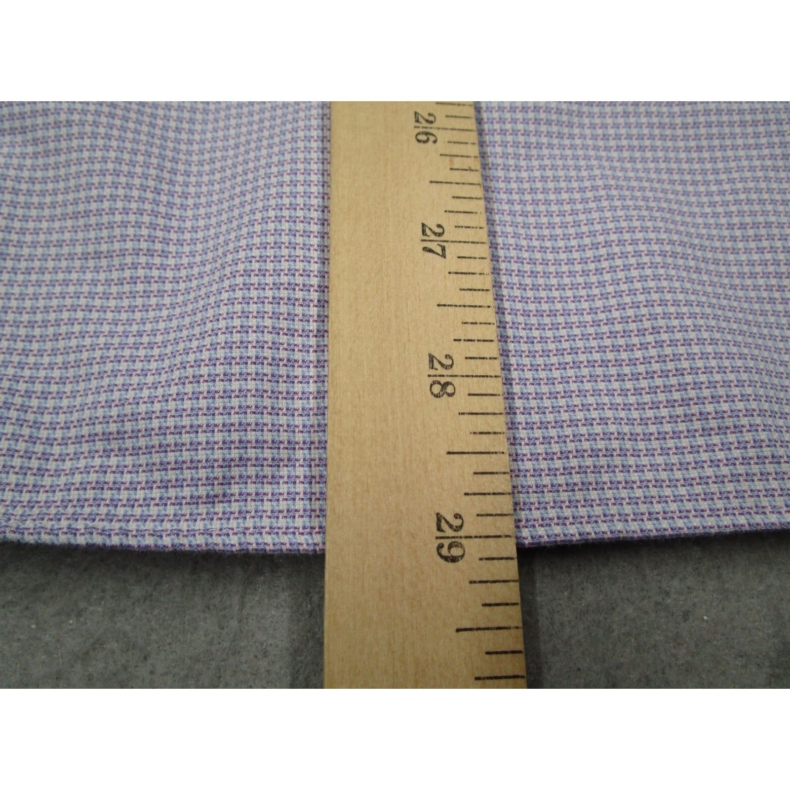 David Donahue David Donahue Dress Shirt Men Slim Purple Button Up 100% Cotton Dobby Trim Fit Long Sleeve Workwear Shirt Size 34R - 7 Thumbnail