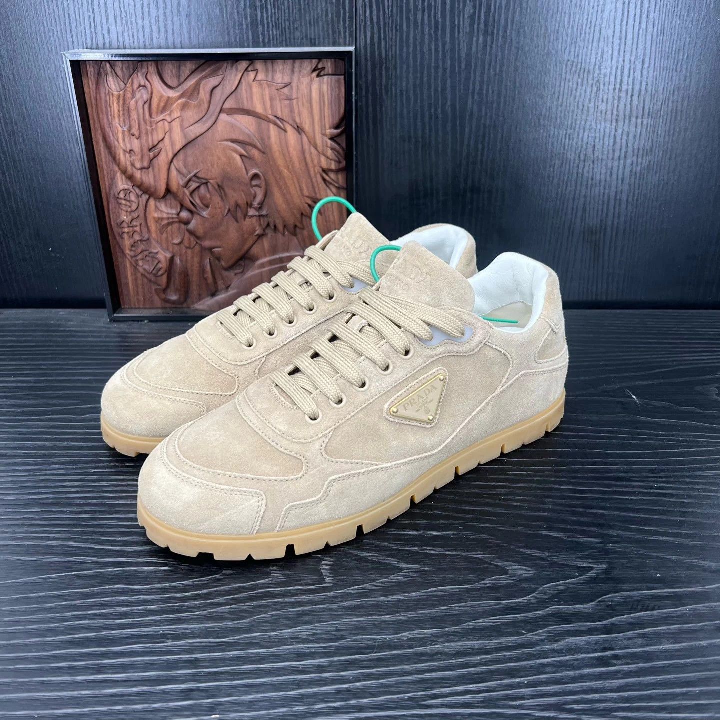 Prada PRADA Trail suede beige US7 Size US 8 / EU 41 - 1 Thumbnail