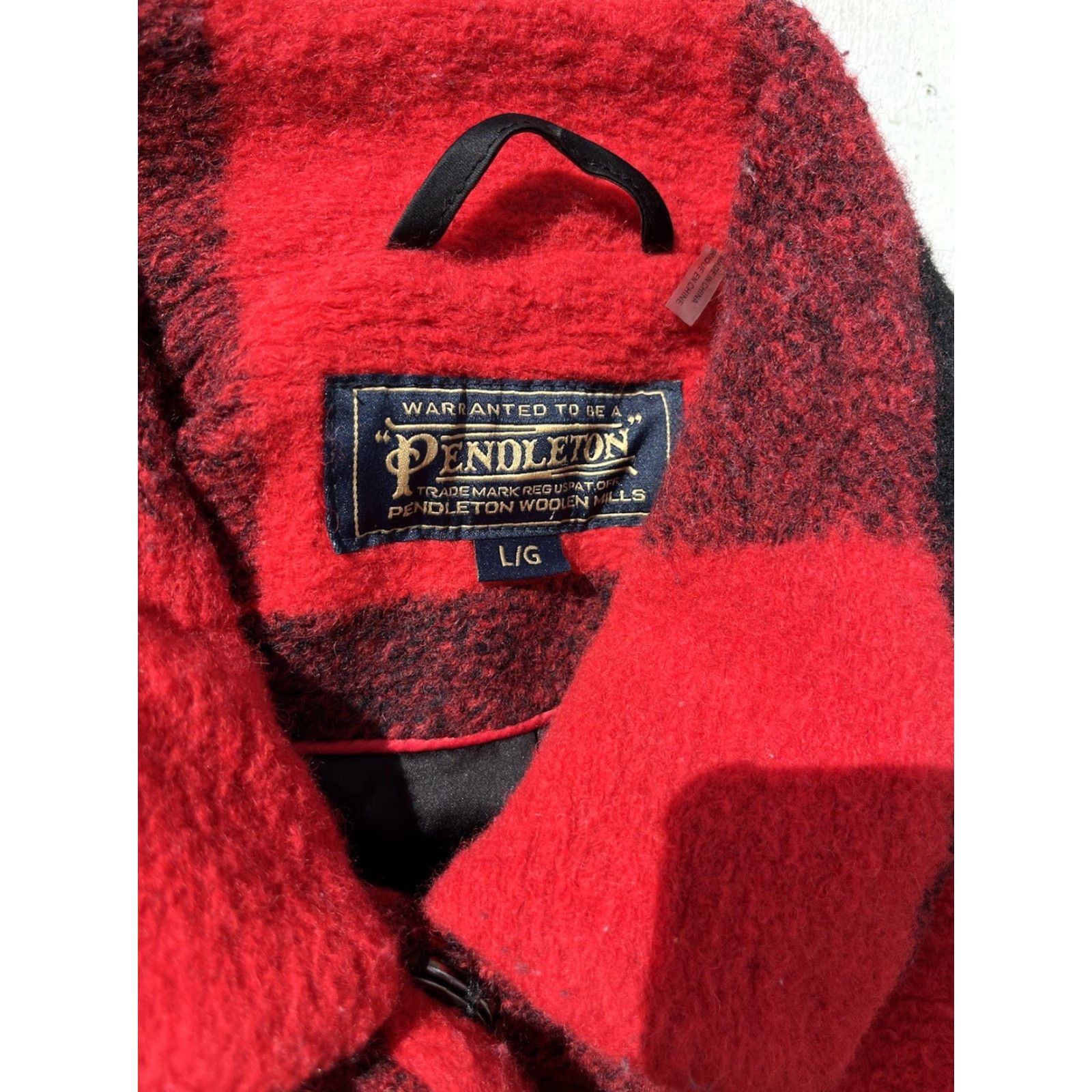Pendleton VINTAGE Pendleton Women's Jacket Plaid Buffalo Lined Wool Snap City Lumber Bloke Jacket Size L / US 10 / IT 46 - 2 Thumbnail