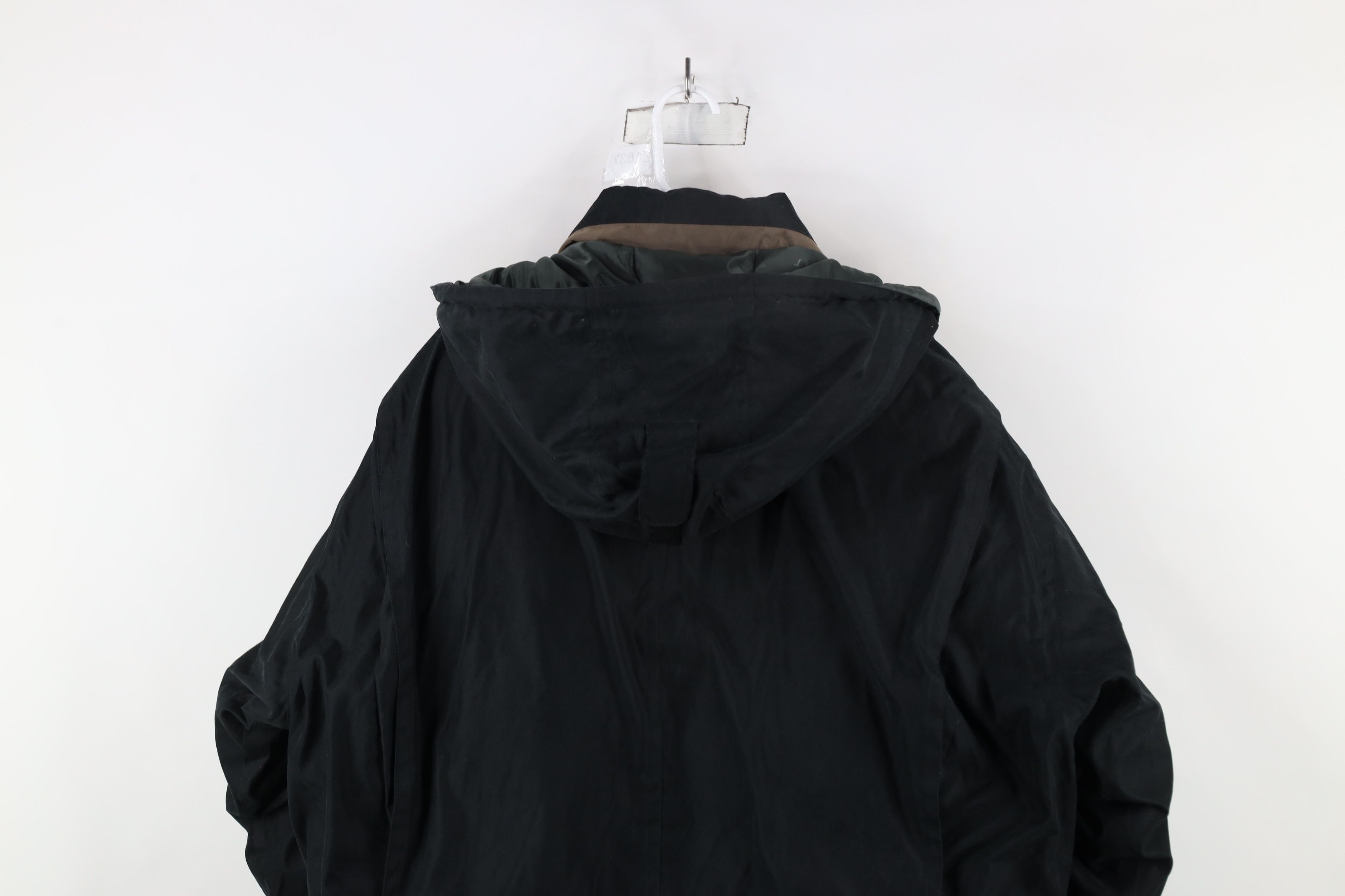 Vintage Vintage 90s Streetwear Duck Down Hooded Puffer Jacket Black Size US XL / EU 56 / 4 - 12 Thumbnail