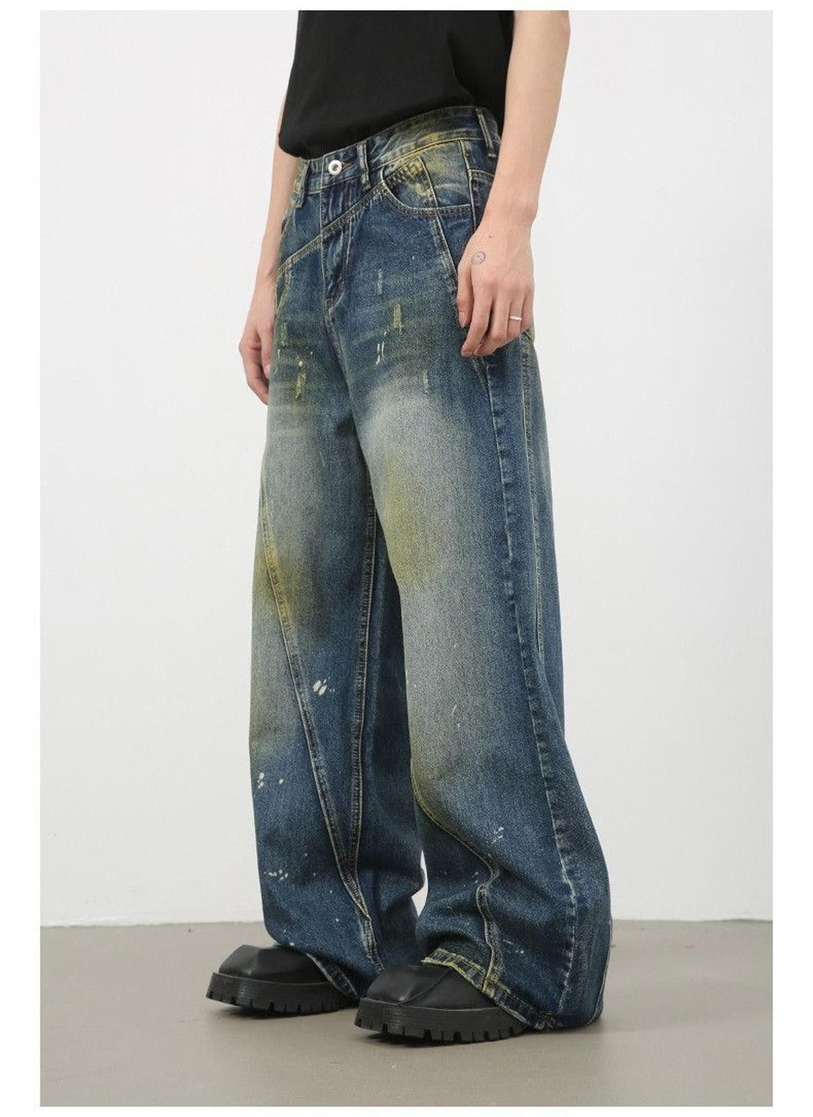 Japanese Brand Baggy Wide Leg Denim Jeans Size US 32 / EU 48 - 4 Thumbnail