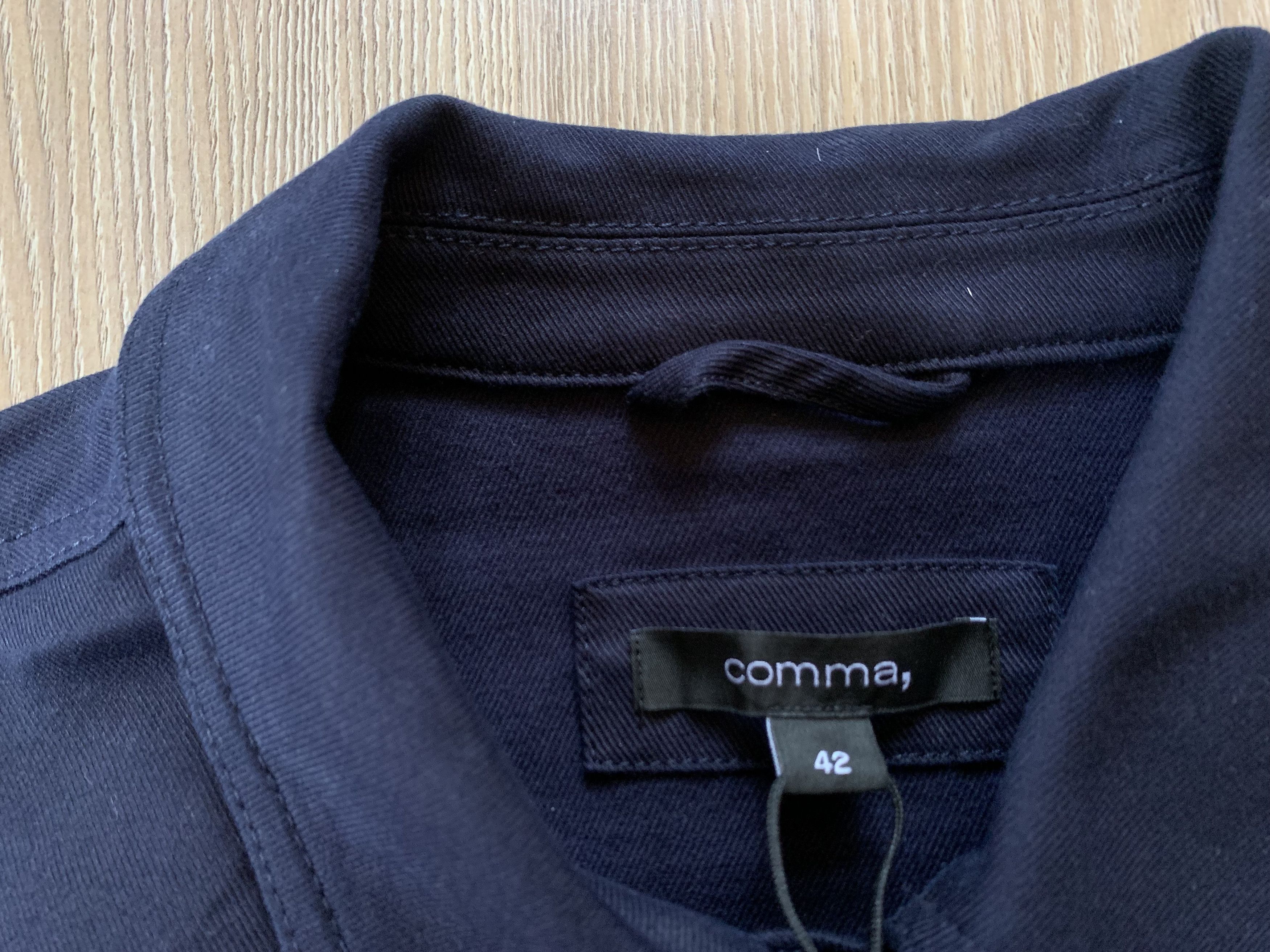 Designer Comma New Slim Stretch Denim Jacket Size M / US 6-8 / IT 42-44 - 5 Thumbnail
