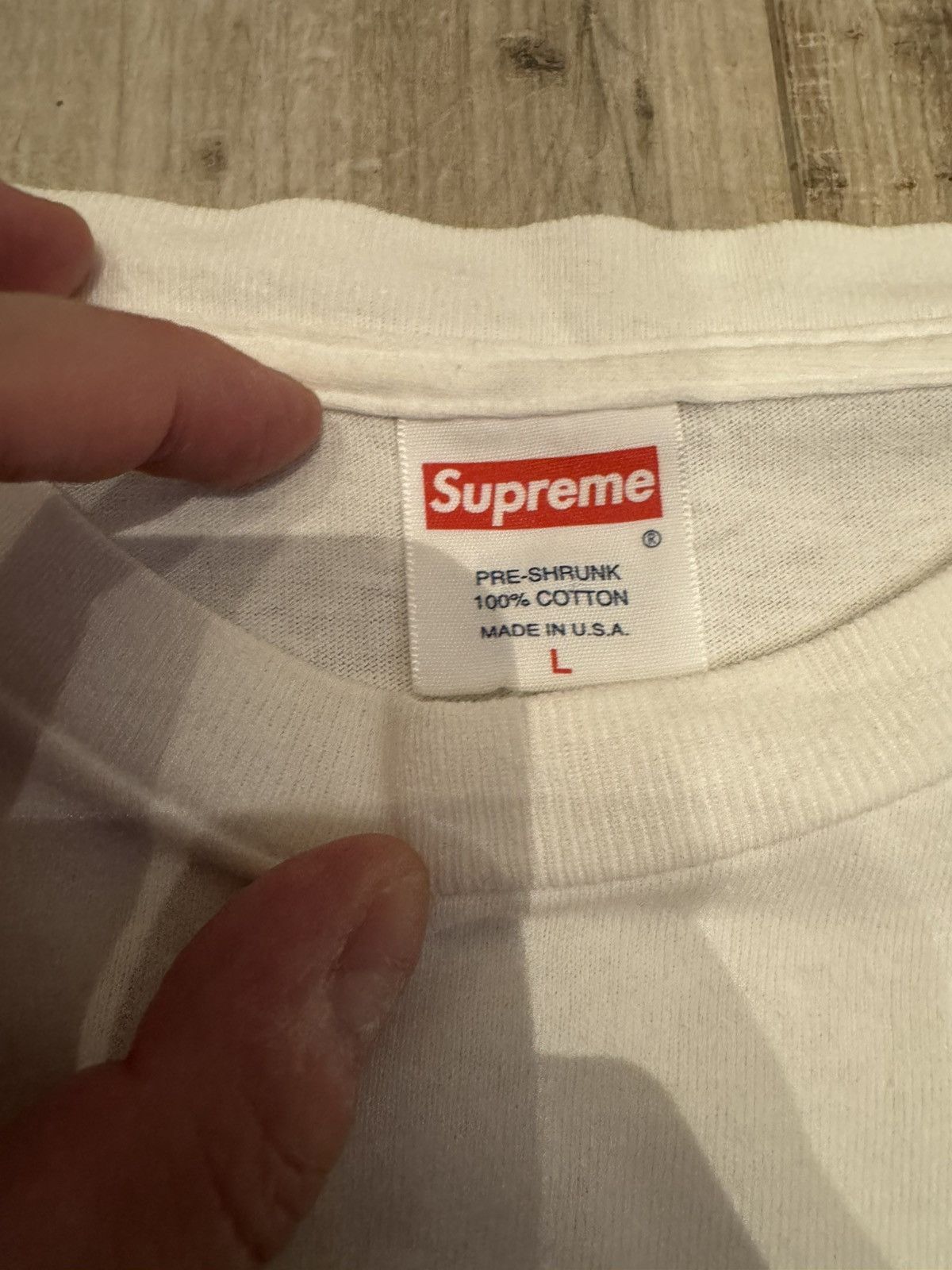 Supreme SUPREME HEBREW FAIRFAX BOX LOGO TEE SIZE L Size US L / EU 52-54 / 3 - 3 Thumbnail