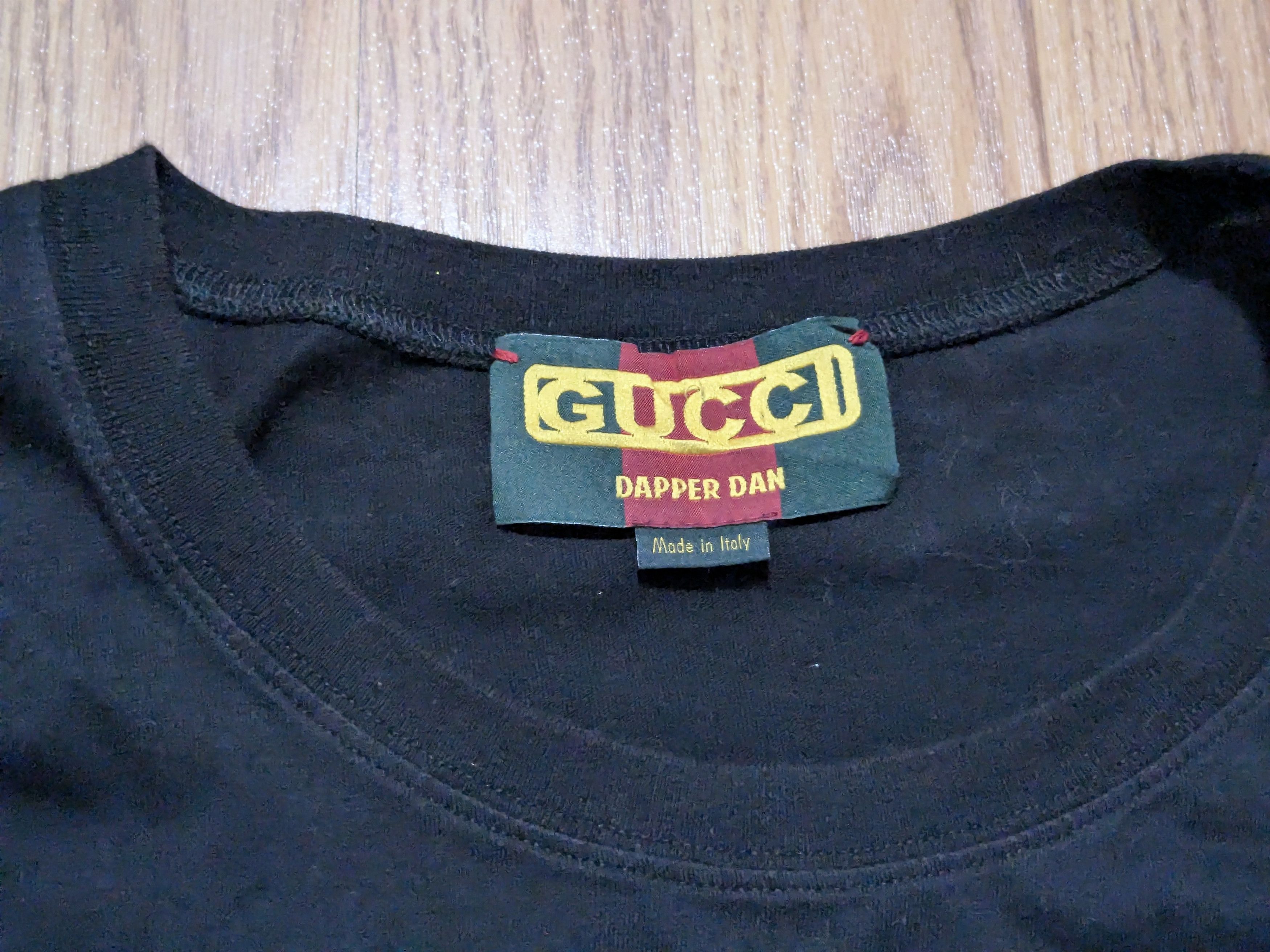Dapper Dan Gucci Dapper Dan Tshirt Gold Black Medium Short Sleeve Size US M / EU 48-50 / 2 - 2 Thumbnail