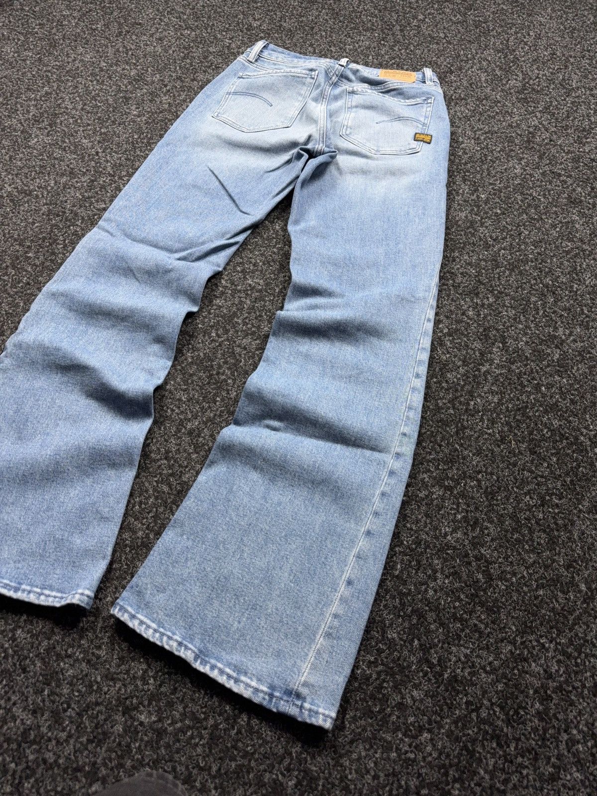 G-Star Vintage 00s G-Star RAW G-Low Bootcut Jeans Y2K Light Wash Size 27" / US 4 / IT 40 - 14 Thumbnail