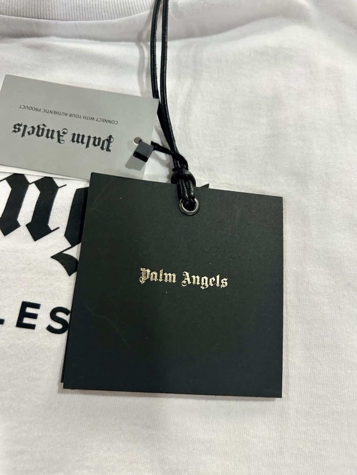 Palm Angels Palm Angels - LA Spray Paint T-Shirt in White Size Large Size US L / EU 52-54 / 3 - 4 Thumbnail