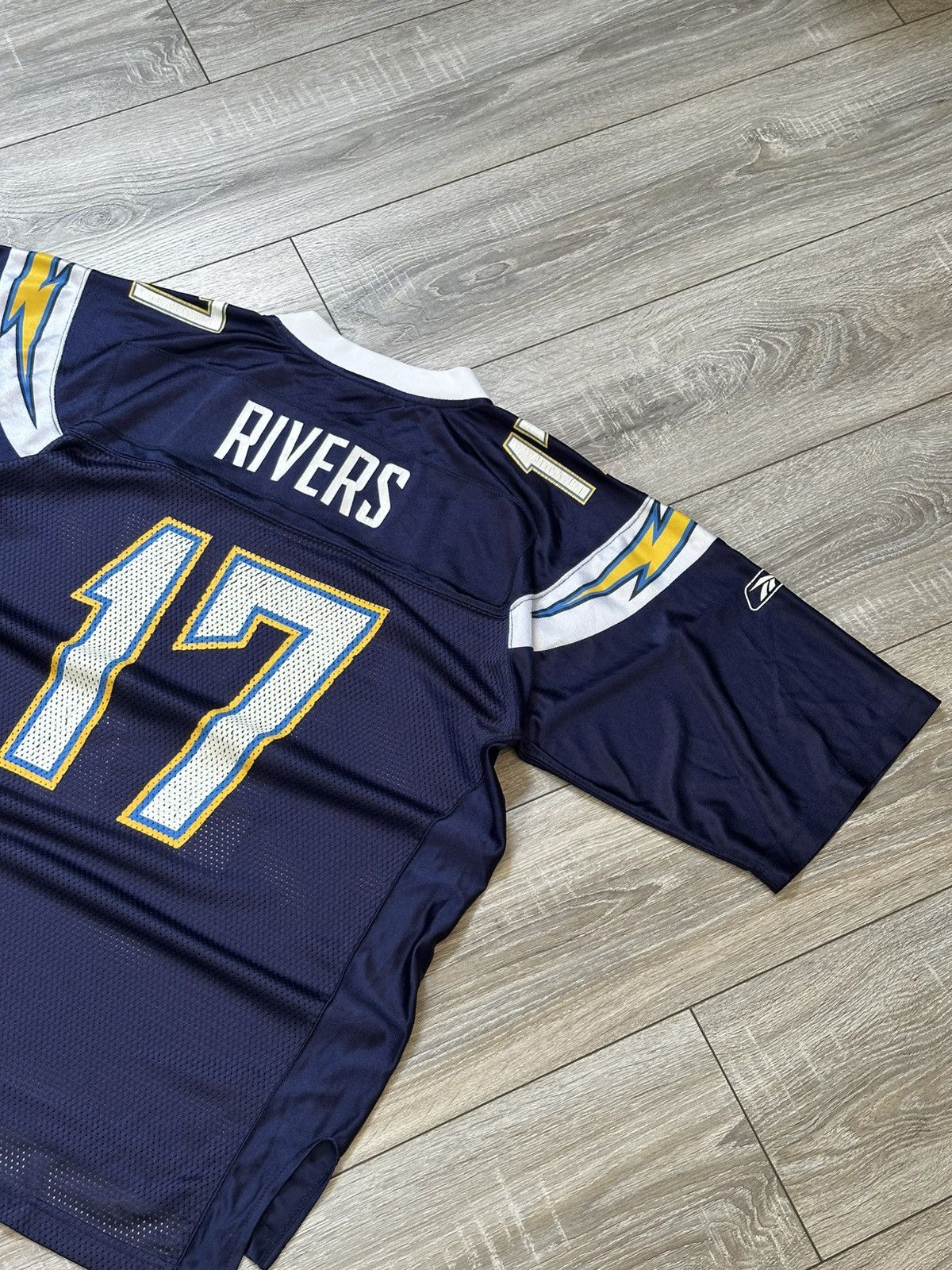 NFL Reebok Philip Rivers Chargers Jersey Tee Blue Size US M / EU 48-50 / 2 - 8 Thumbnail