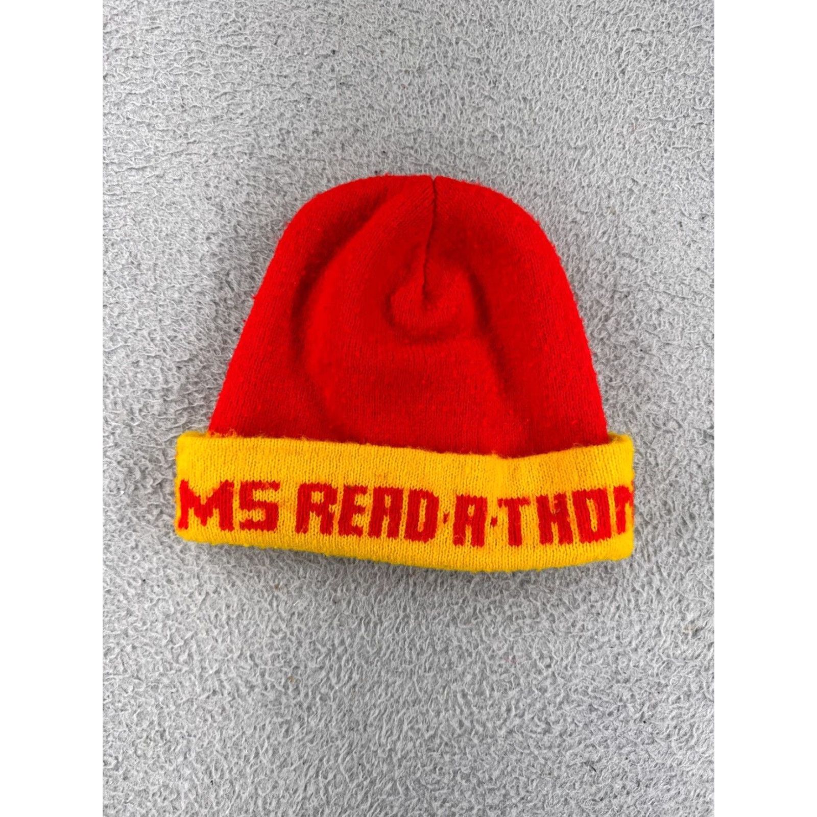 Vintage Beanie Toque One Size Red Ms. Read-A-Thon Teacher Educator Reading Womens Size ONE SIZE - 2 Thumbnail