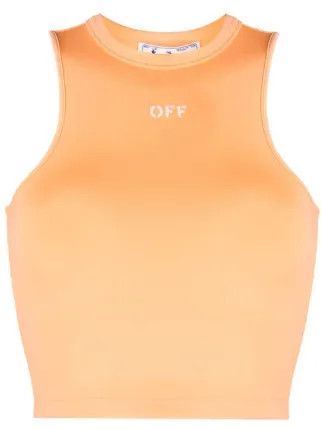 Off-White o1gr1nt0425 Sleek Rowing Top in Peach Orange Size S / US 4 / IT 40 - 1 Thumbnail