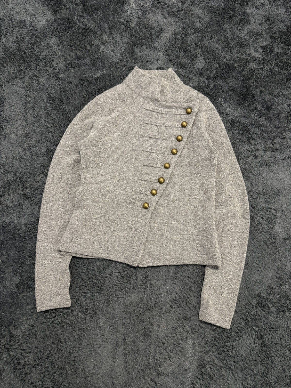 Hysteric Glamour × Undercover 00s Napoleon Military Wool Sweater YSL PPFM Balmain Vibe Size S / US 4 / IT 40 - 1 Thumbnail