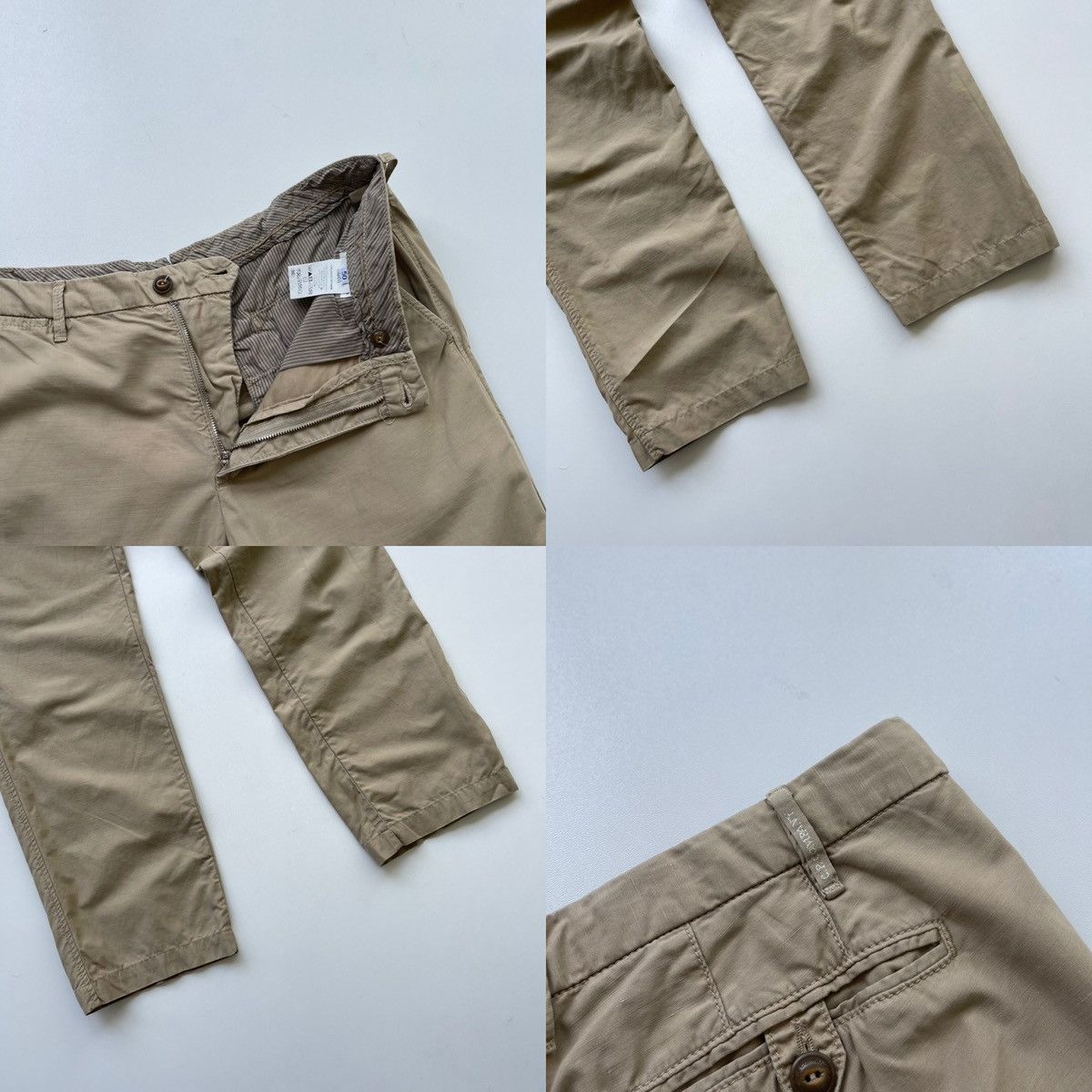 C.P. Company C.P. Company Cotton/Lino Chino Pants Beige Casual Size US 34 / EU 50 - 5 Thumbnail