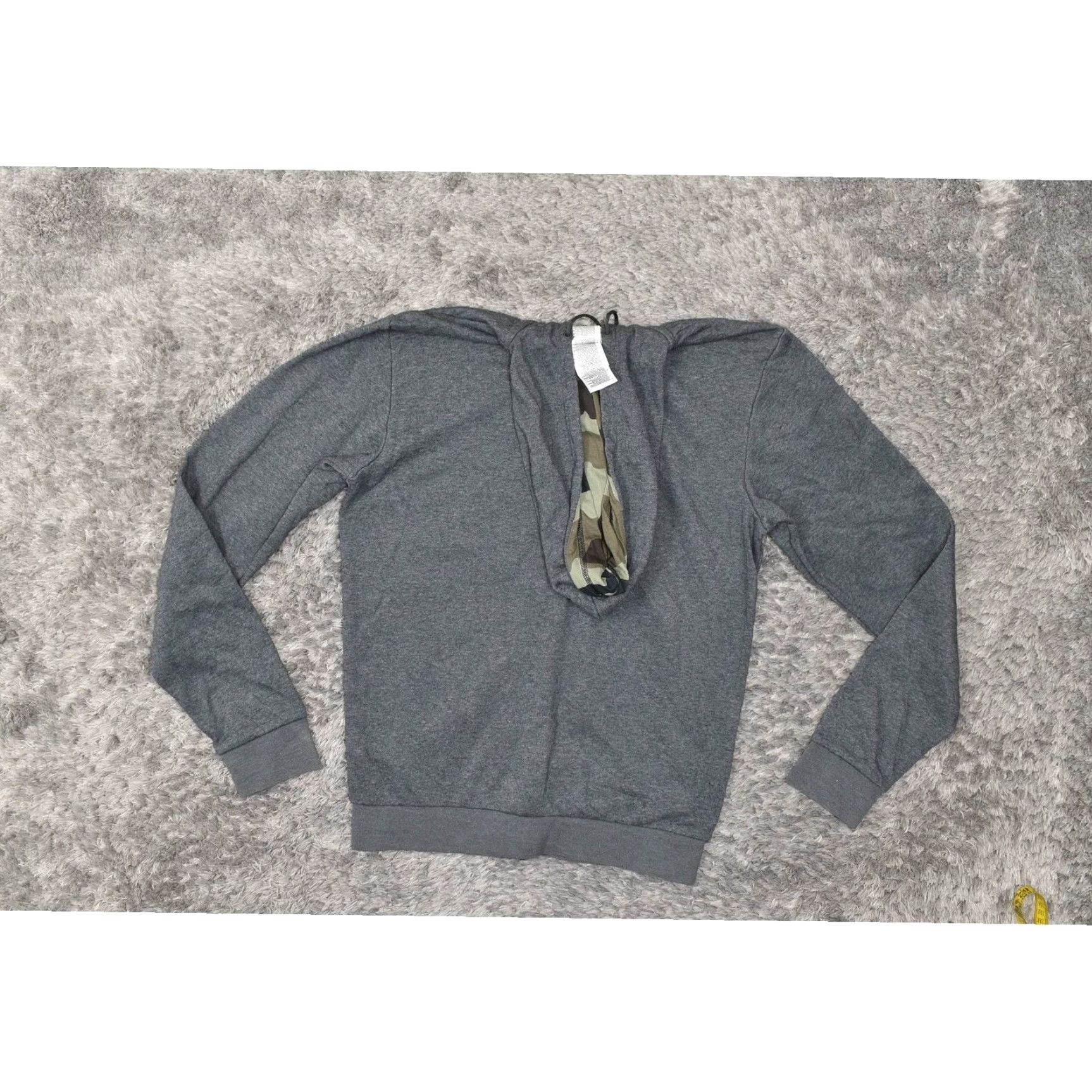 Adidas Adidas Mens Small Gray Cotton Blend Full Zip Solid Basic Jacket Hooded Shirt Size US S / EU 44-46 / 1 - 3 Thumbnail