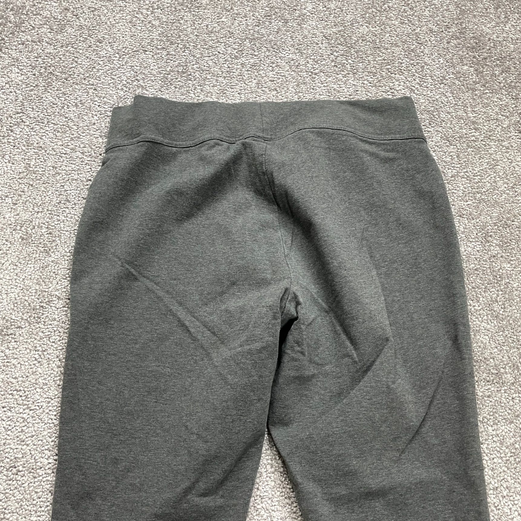 Lands' End Lands' End Cropped Leggings Women's Small Gray Solid Stretch Athletic Activewear 30x23 Size 28" / US 6 / IT 42 - 3 Thumbnail