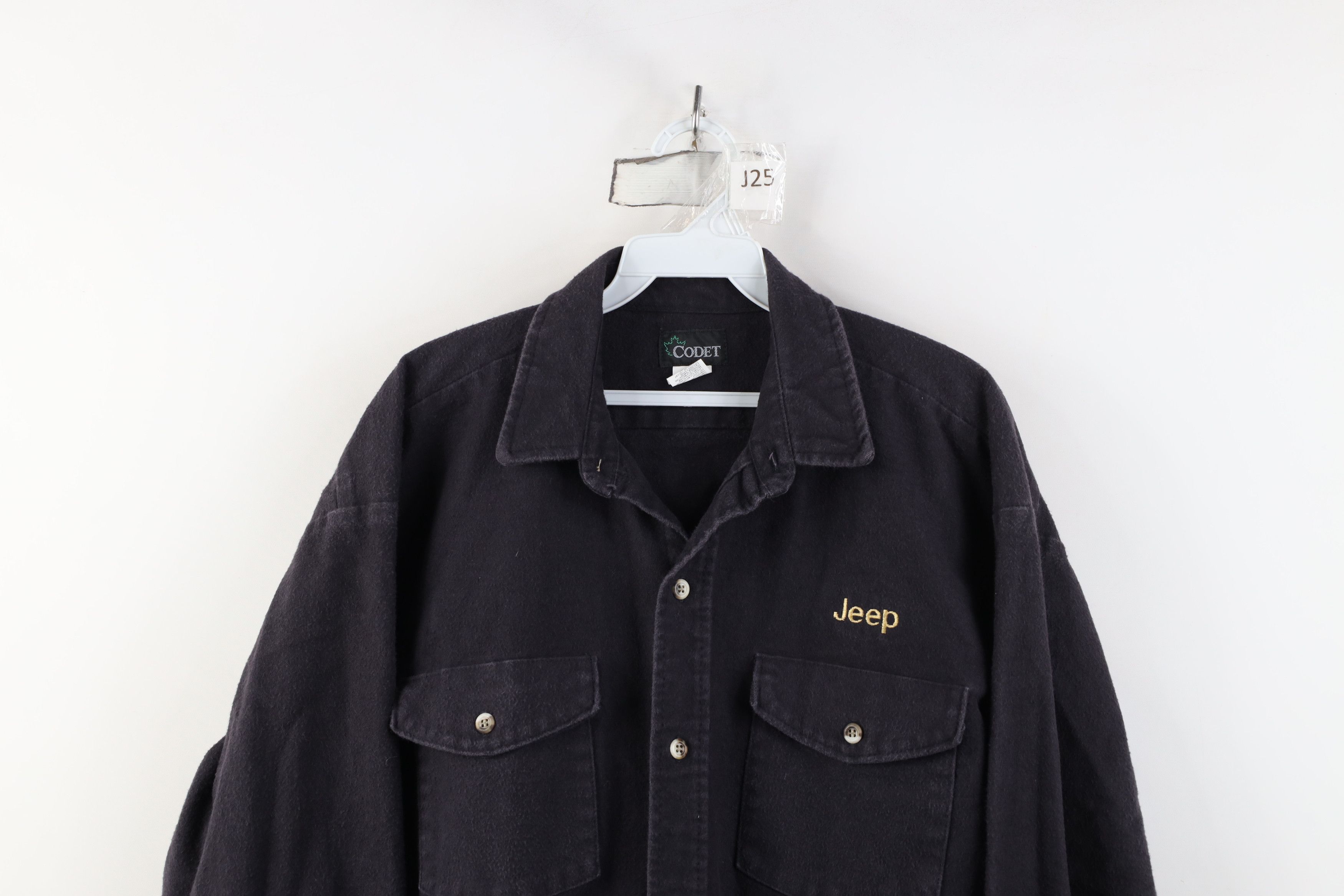 Vintage Vintage 90s Jeep Motor Company Chamois Cloth Button Shirt Size US L / EU 52-54 / 3 - 2 Thumbnail