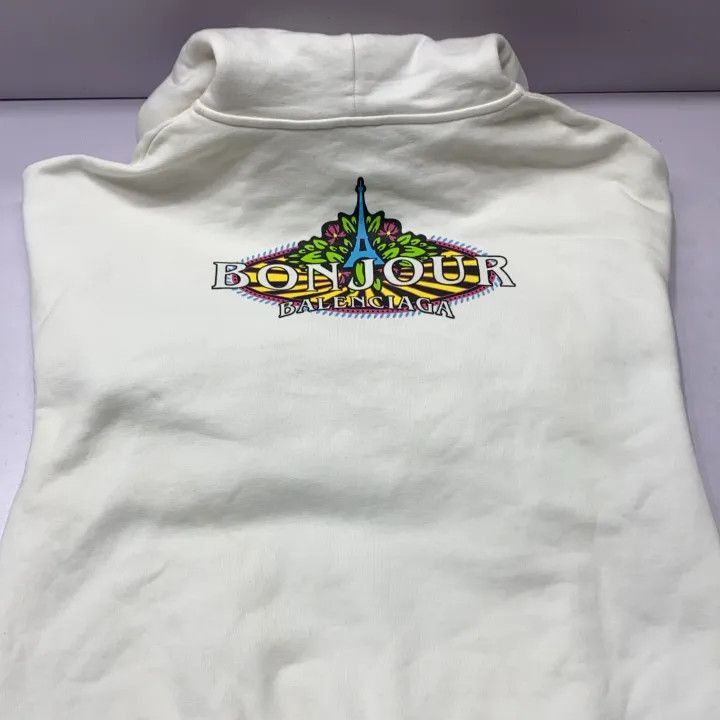 Balenciaga Balenciaga Logo Hooded Sweatshirt for Women 0079-2507 Size XS / US 0-2 / IT 36-38 - 8 Thumbnail