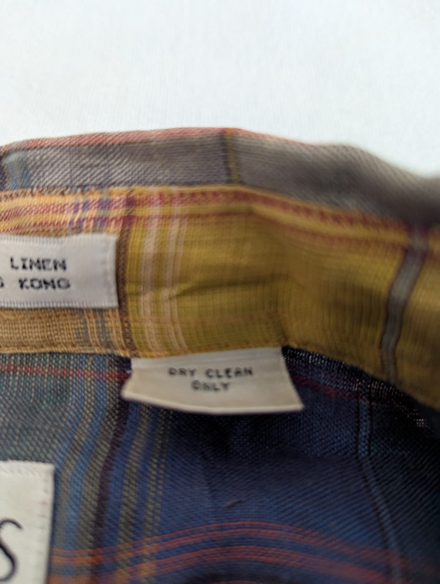 Saks Fifth Avenue 100% linen mix color shirt Size US L / EU 52-54 / 3 - 2 Thumbnail