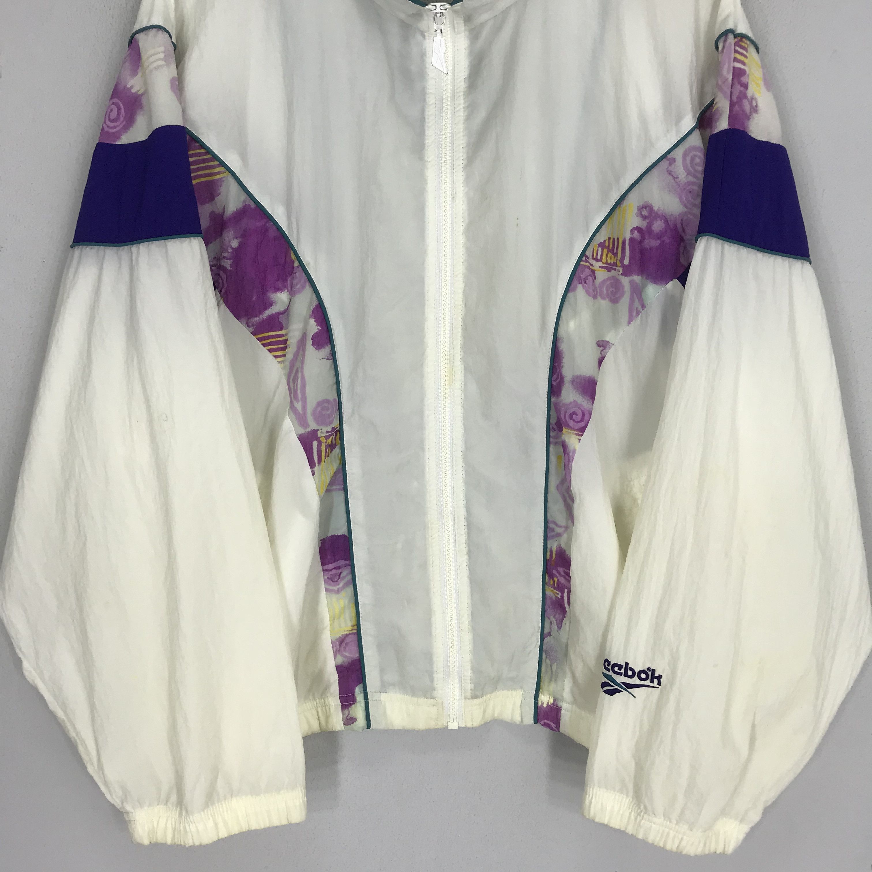Reebok × Vintage Vintage 90s Retro Reebok Sports Windbreaker Jacket Size US L / EU 52-54 / 3 - 5 Thumbnail