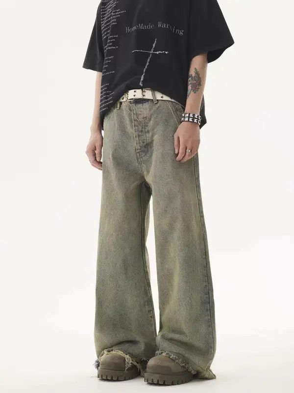 Other Vintage street hip-hop washed and faded micro flare jeans Size US 33 - 5 Thumbnail