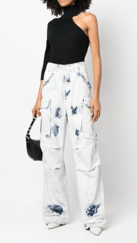 image of Dark Park Woman Jeans Vivi White 8Dwp004Fro05045, Women's (Size 24)