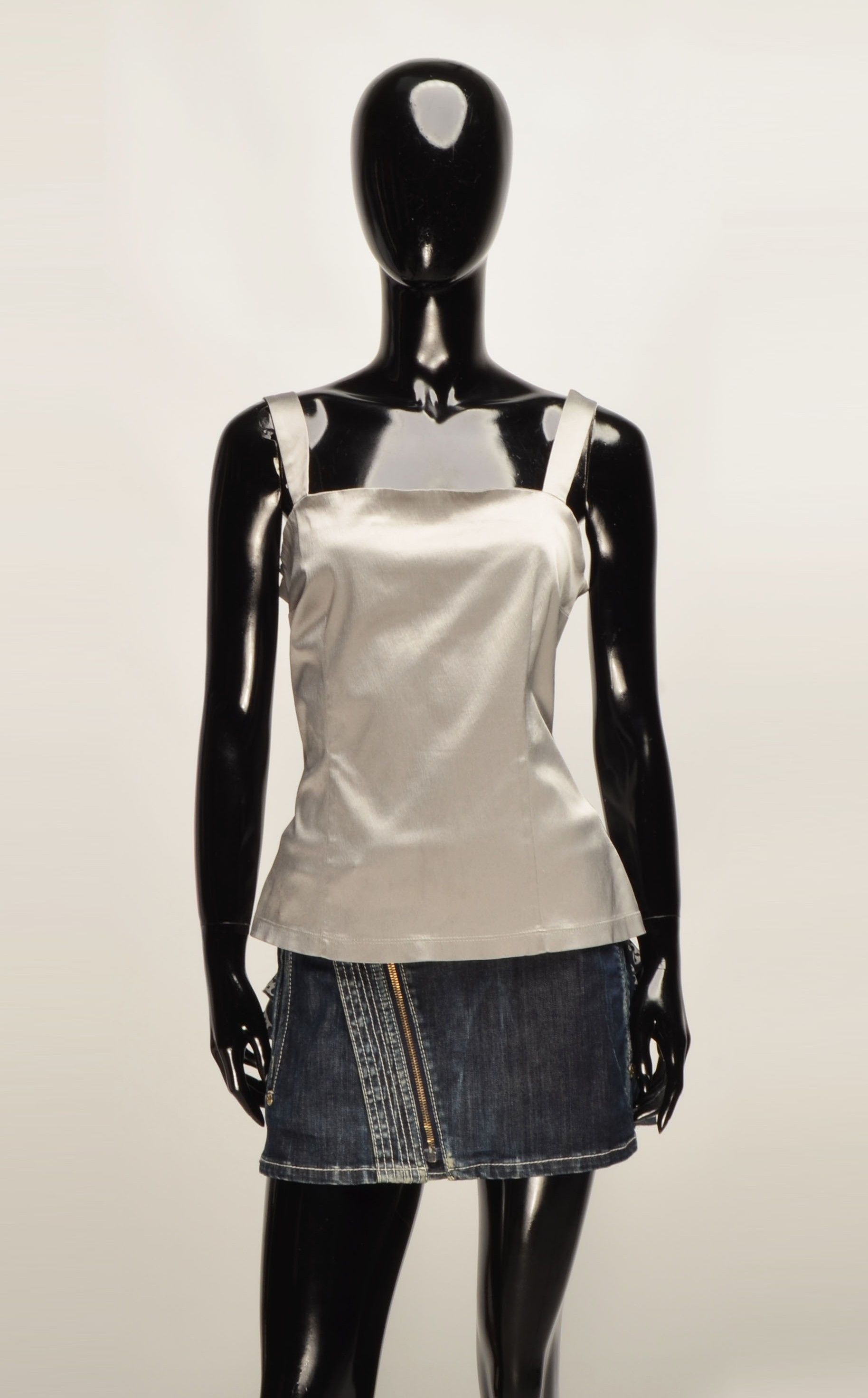 Dolce & Gabbana Vintage Dolce & Gabbana 00's Glam Silver Top Size M / US 6-8 / IT 42-44 - 1 Thumbnail