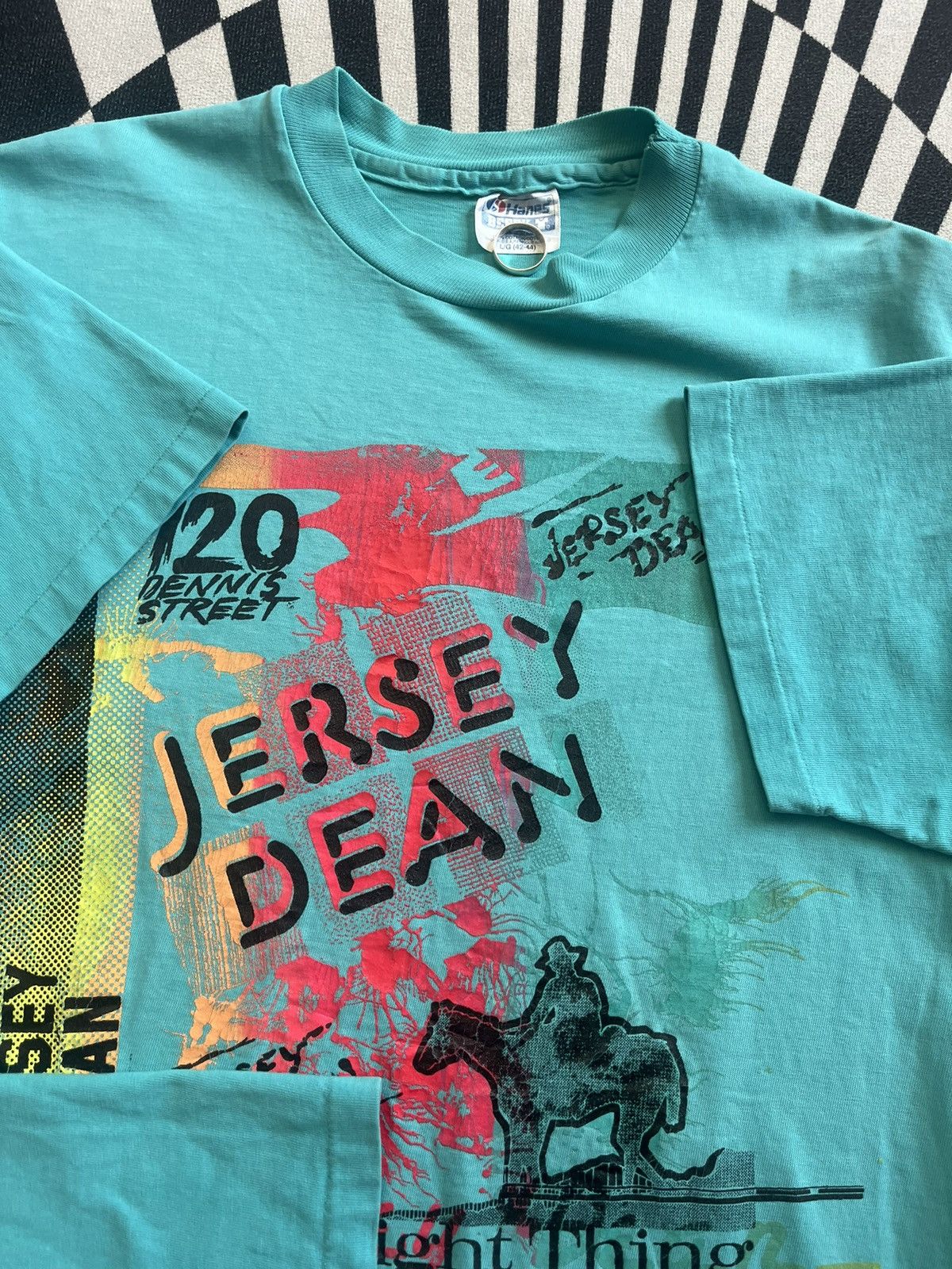 Vintage Vintage JERSEY DEAN Do the Right Thing 90’s Tshirt Size US L / EU 52-54 / 3 - 6 Thumbnail