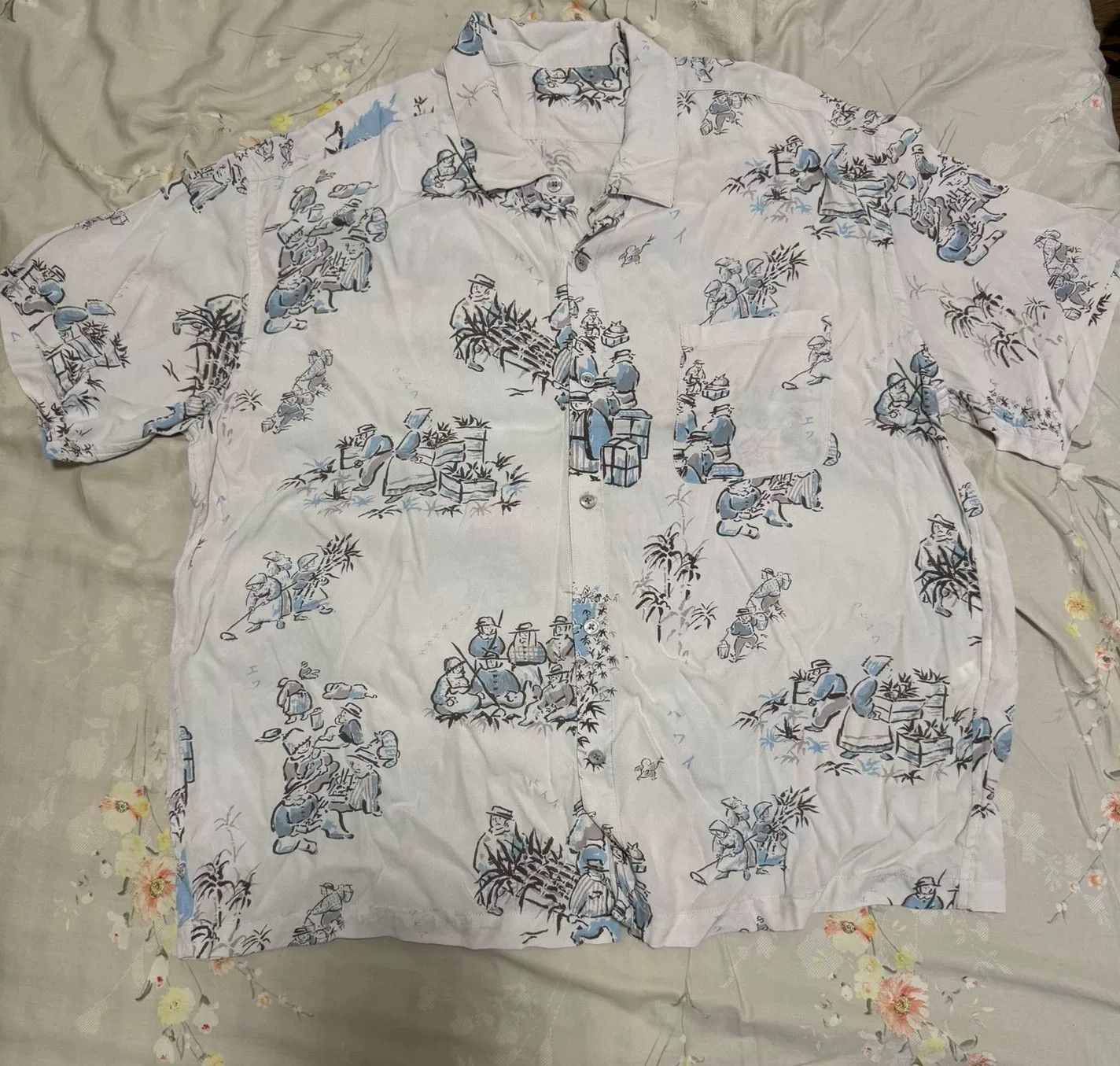 Porter Classic Porter Classic 20SS Silk Hawaiian Print Shirt Size US L / EU 52-54 / 3 - 1 Thumbnail
