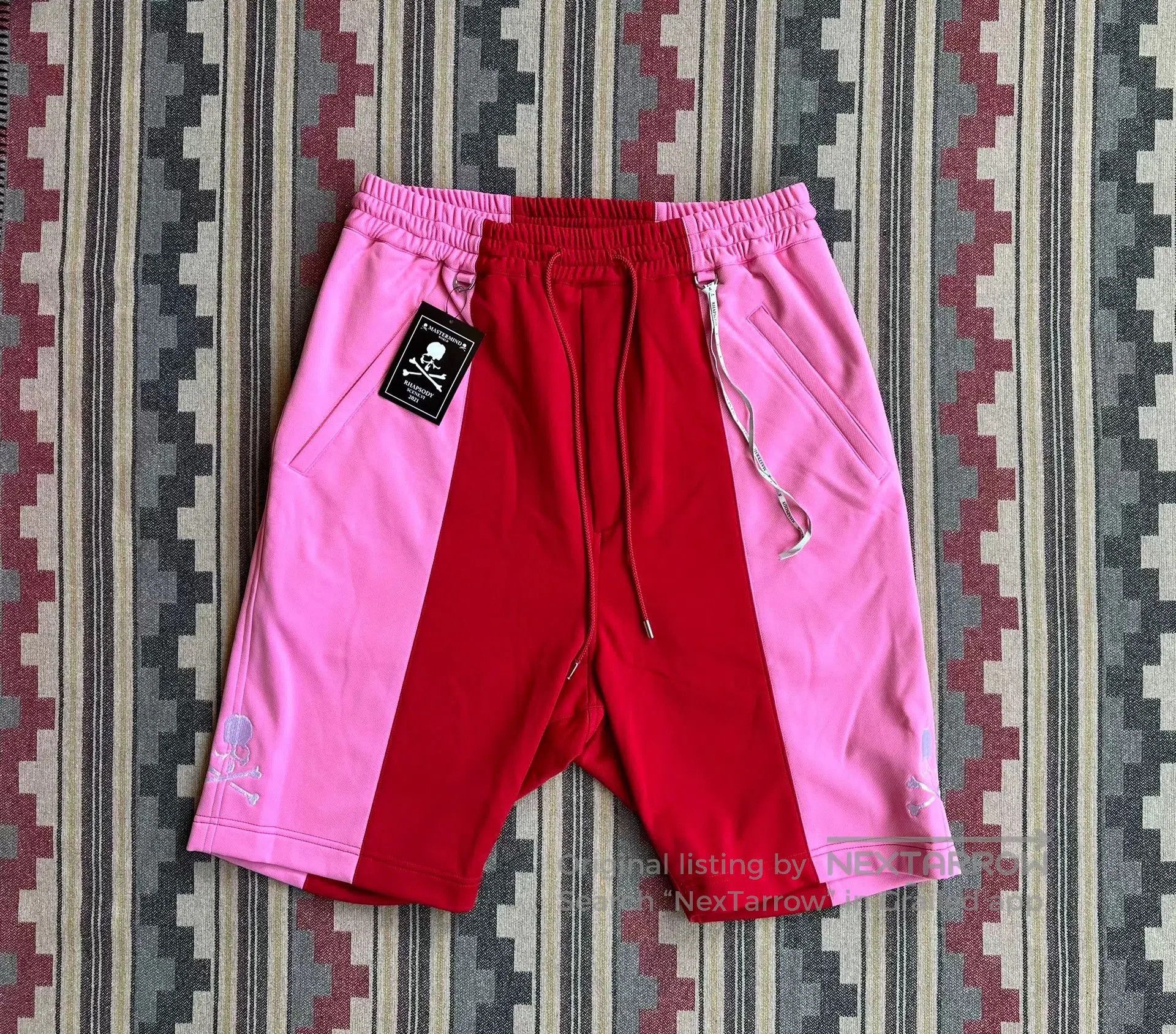 Mastermind Japan Thom Browne Comfortable Mid-Rise Short Pants for Men. Size US 34 / EU 50 - 1 Thumbnail