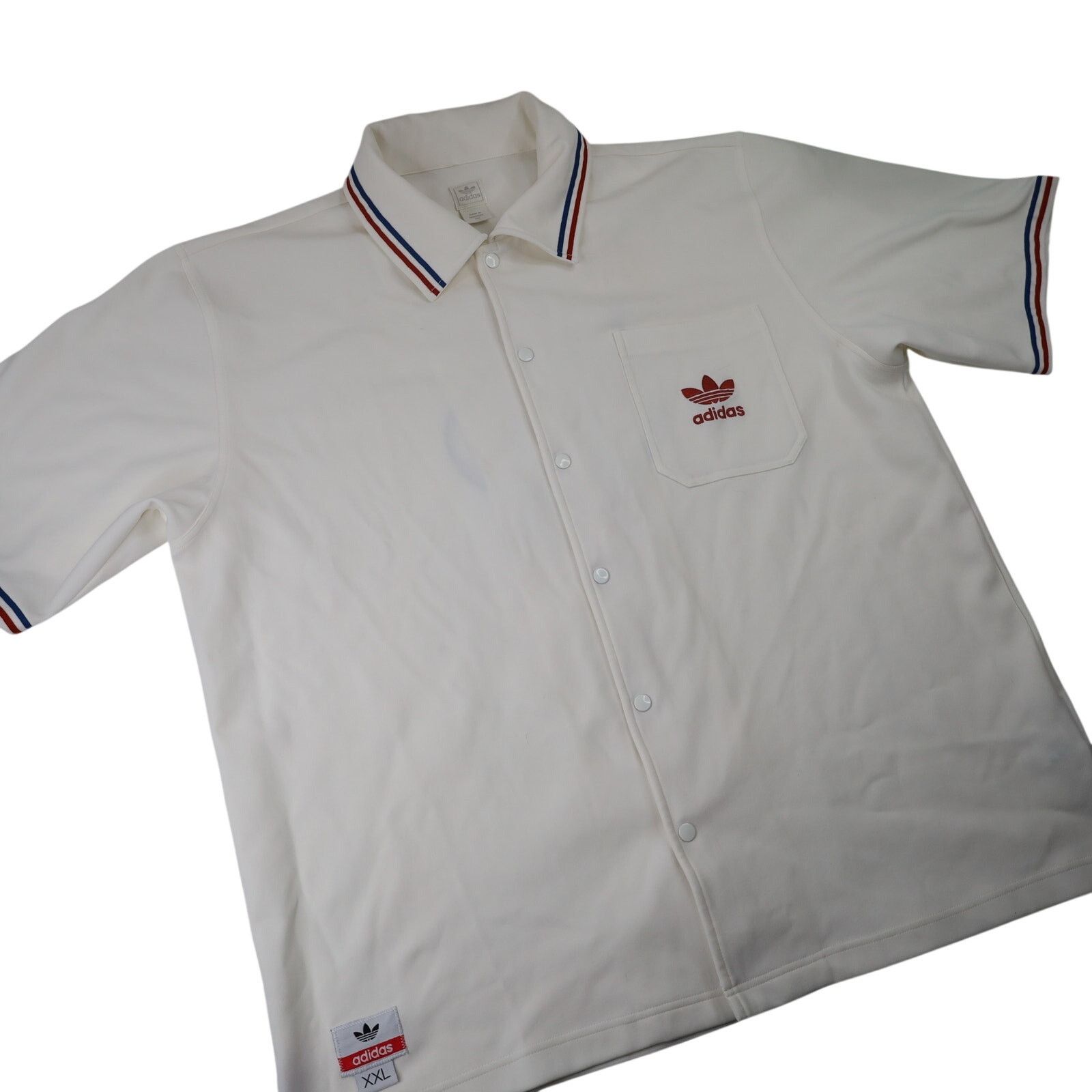 Adidas × NBA × Vintage Vintage Y2k Adidas Philadelphia 76ers Fan Warm Up Shirt Size US XXL / EU 58 / 5 - 3 Thumbnail