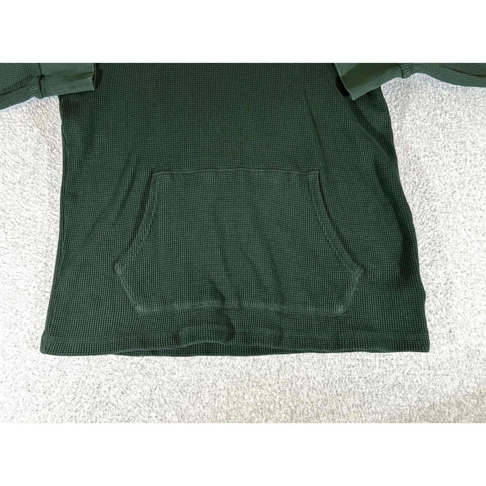 Polo Ralph Lauren Polo Ralph Lauren Hoodie Mens Large Green Thermal Waffle Knit Pullover Shirt Size US L / EU 52-54 / 3 - 2 Thumbnail