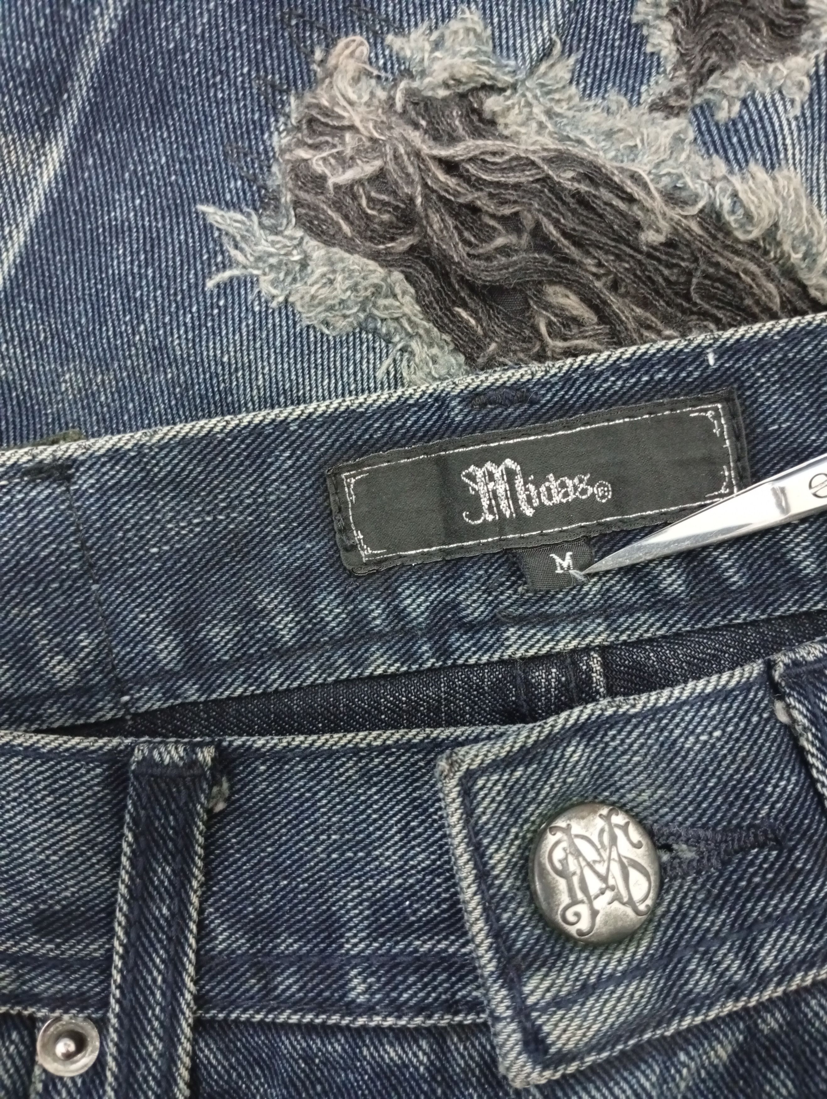 Japanese Brand × Vintage 🔥🔥Midas Patchwork Distressed Jeans Denim Size US 30 / EU 46 - 23 Thumbnail