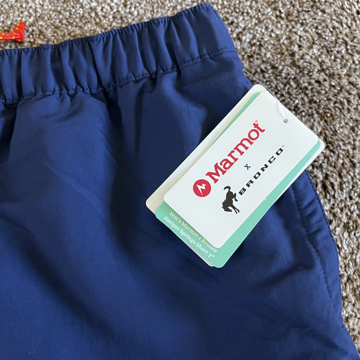 Marmot Marmot X Bronco Women's Juniper Navy Performance Shorts Size 34" / US 12 / IT 48 - 3 Thumbnail