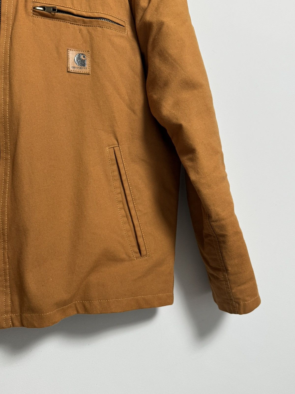 Carhartt CARHARTT Detroit Mens Reworked Canvas Vintage Camel Bomber Size US M / EU 48-50 / 2 - 8 Thumbnail
