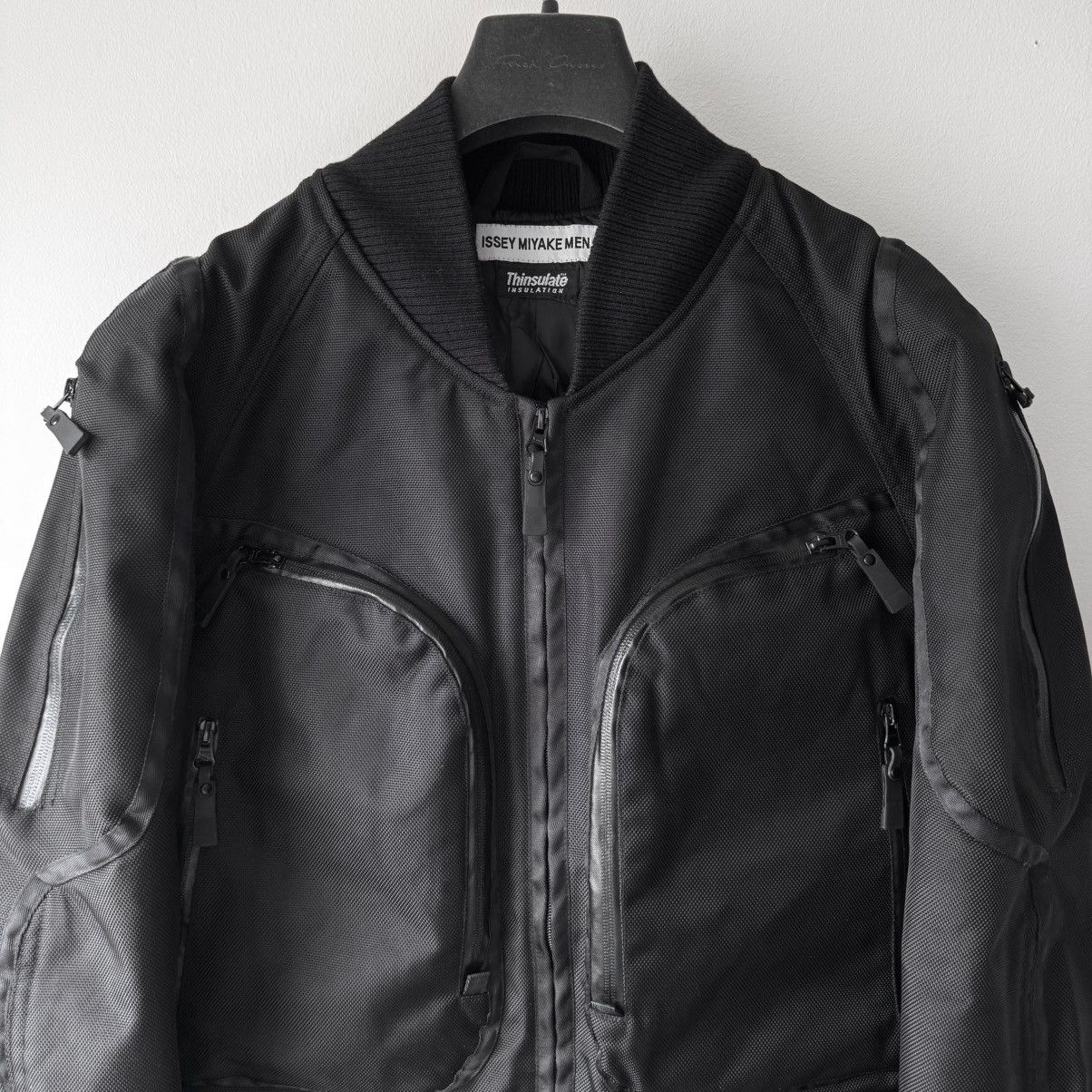 Issey Miyake Issey Miyake AW2000 Ballistic X-Ray Cargo Bomber Jacket Size US L / EU 52-54 / 3 - 3 Thumbnail