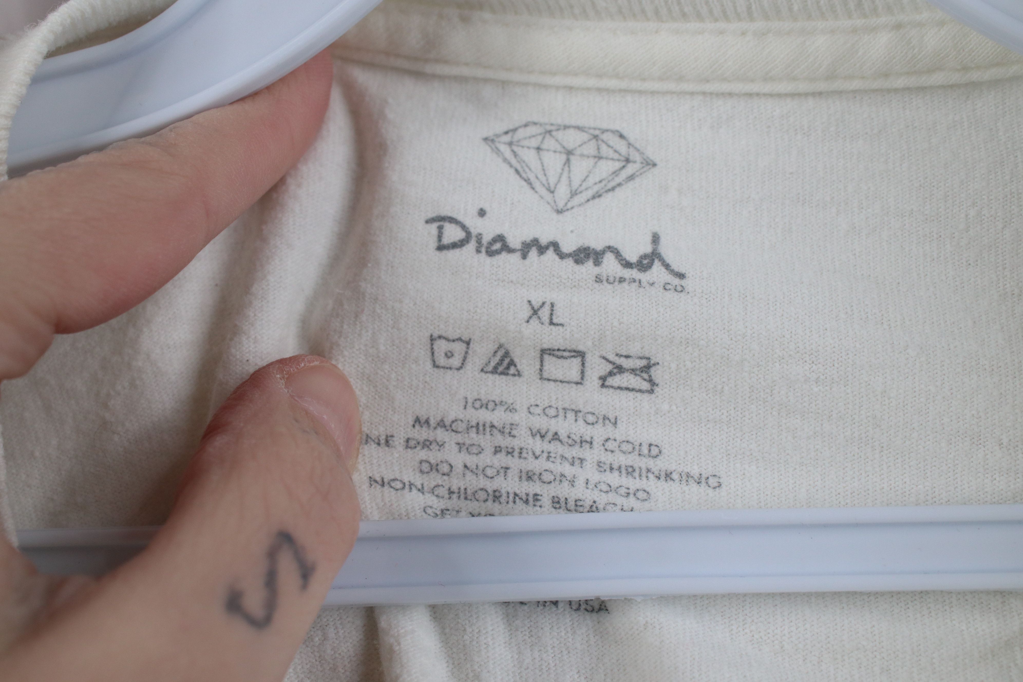 Diamond Supply Co. Vintage 90s Y2K Diamond Supply Co Skateboarding T-Shirt USA Size US XL / EU 56 / 4 - 5 Thumbnail