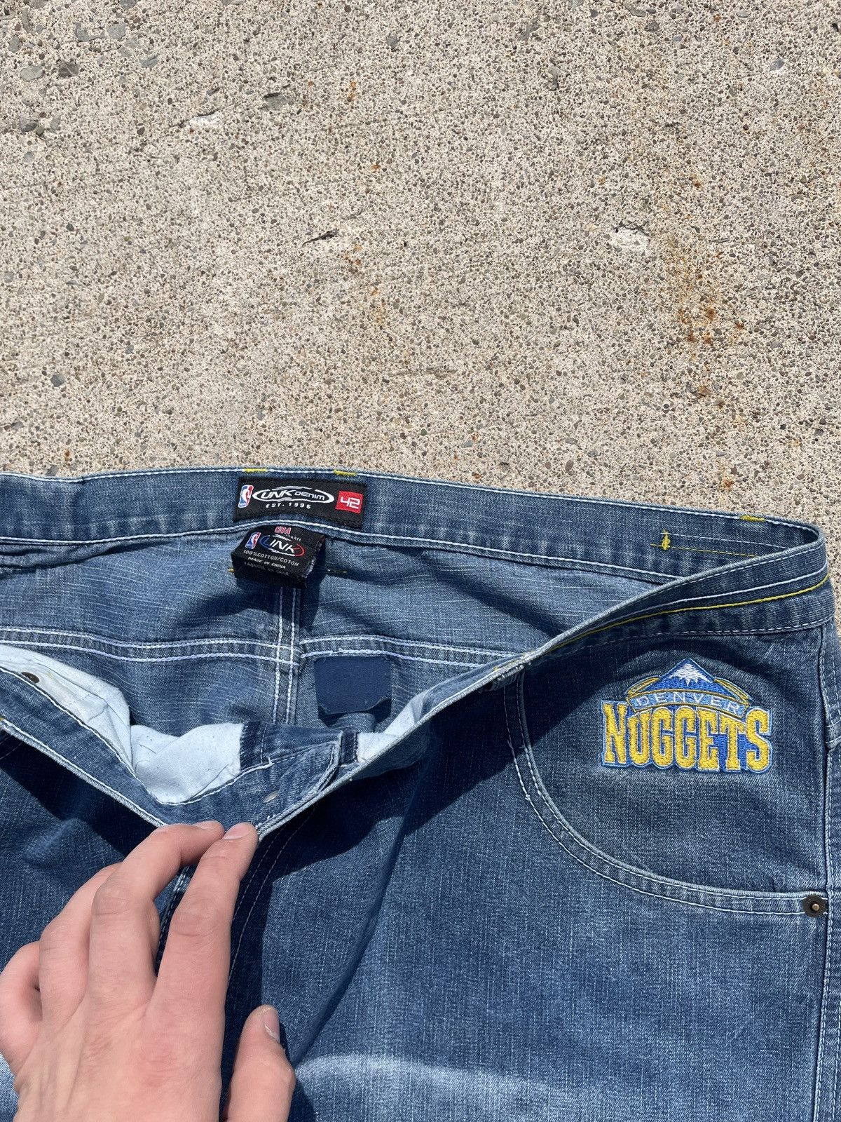 NBA Carmelo Anthony Denver Nuggets Baggy Denim Size US 42 / EU 58 - 9 Thumbnail