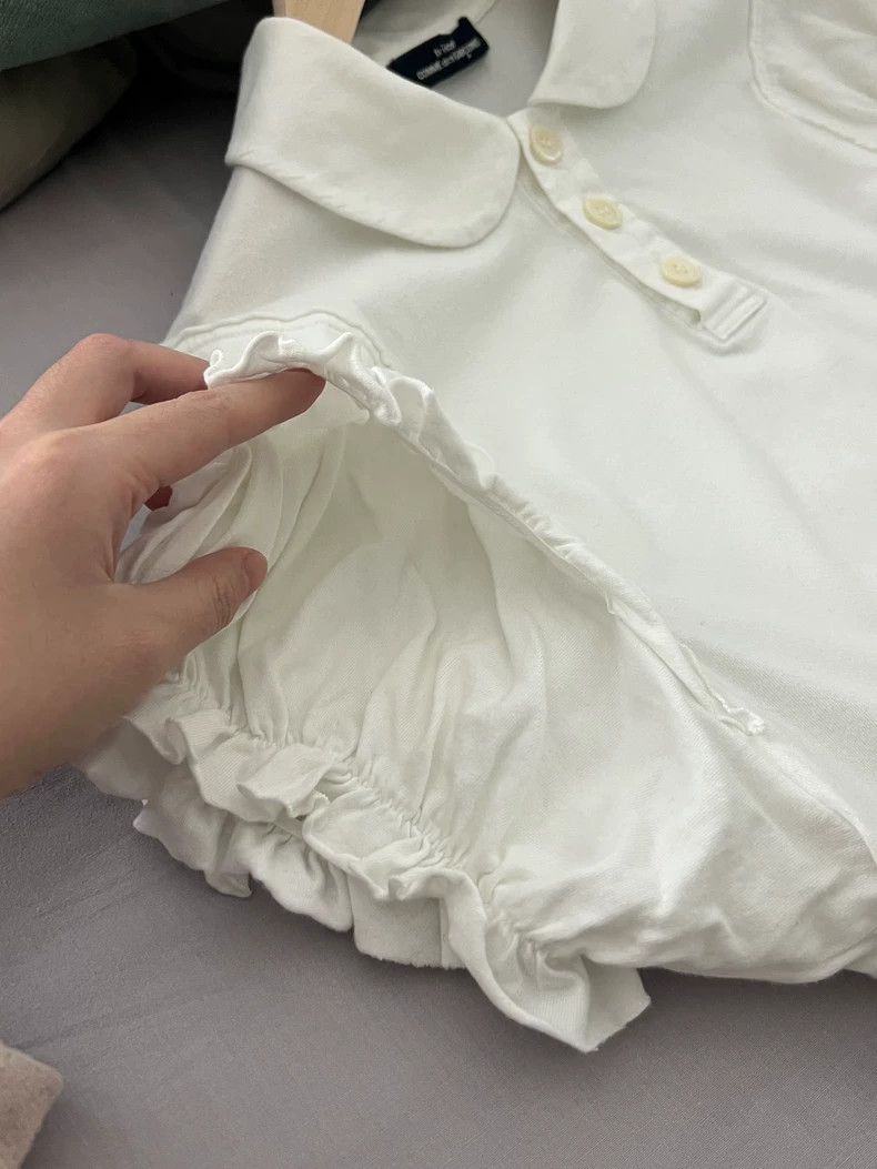 Comme des Garcons Comme Des Garcons White gold ingot collar short sleeved s Size M / US 6-8 / IT 42-44 - 4 Thumbnail