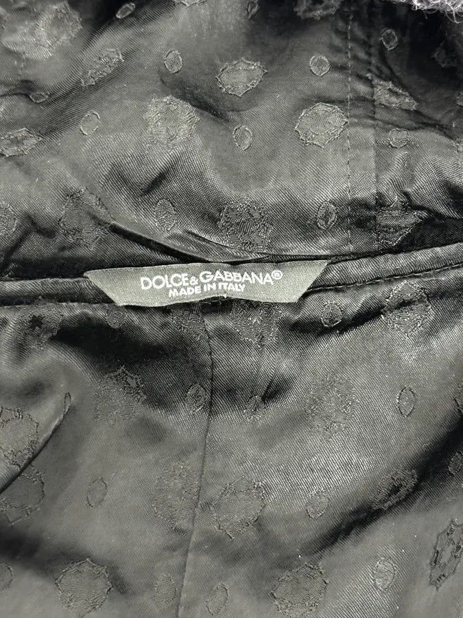 Dolce & Gabbana 2010s Dolce & Gabbana Grey Spiky Wool Zip-Up Jacket Size US M / EU 48-50 / 2 - 11 Thumbnail