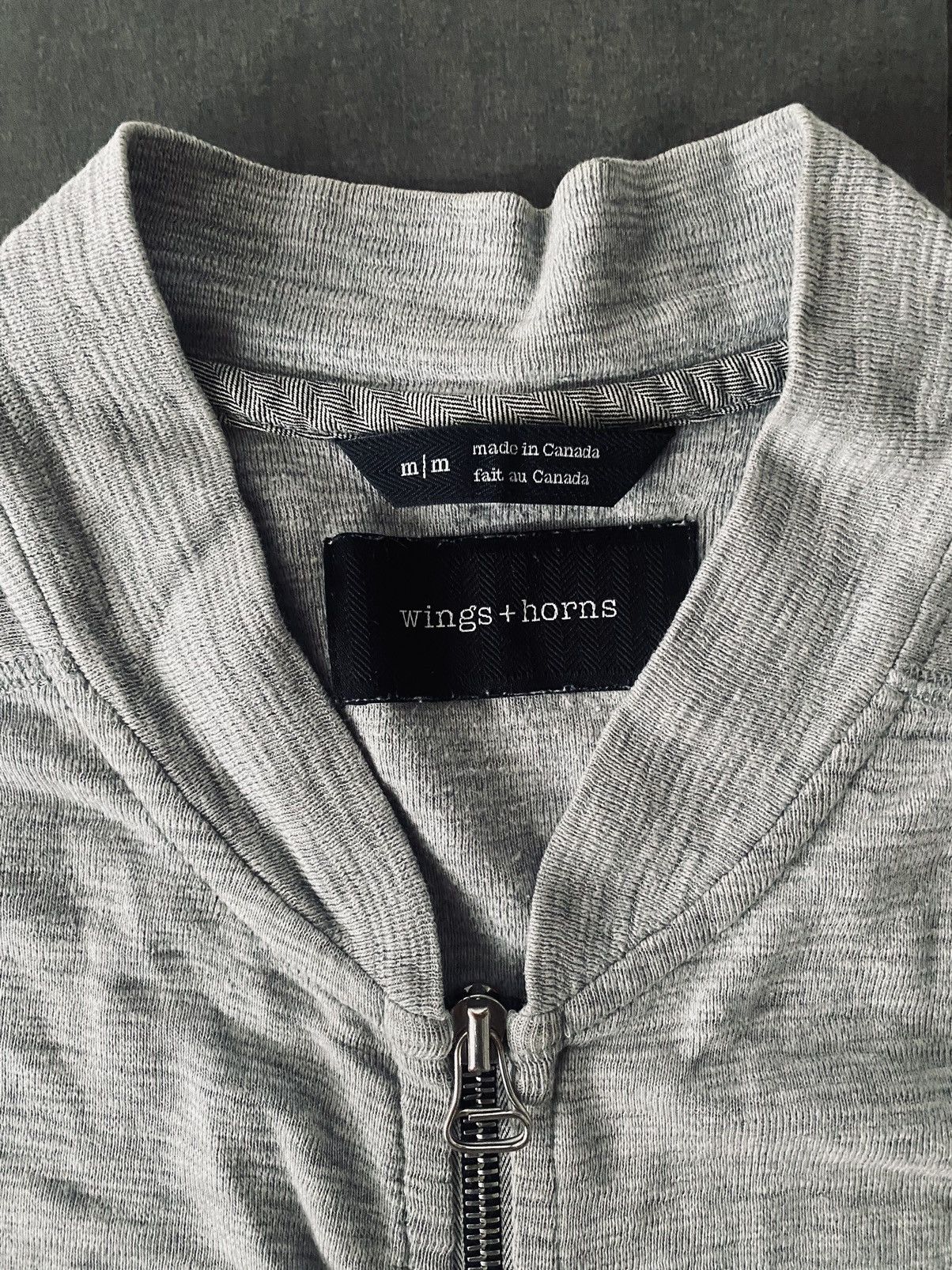 Wings + Horns Wings + Horns Slub zip Sweat-Shirt Size US M / EU 48-50 / 2 - 2 Thumbnail