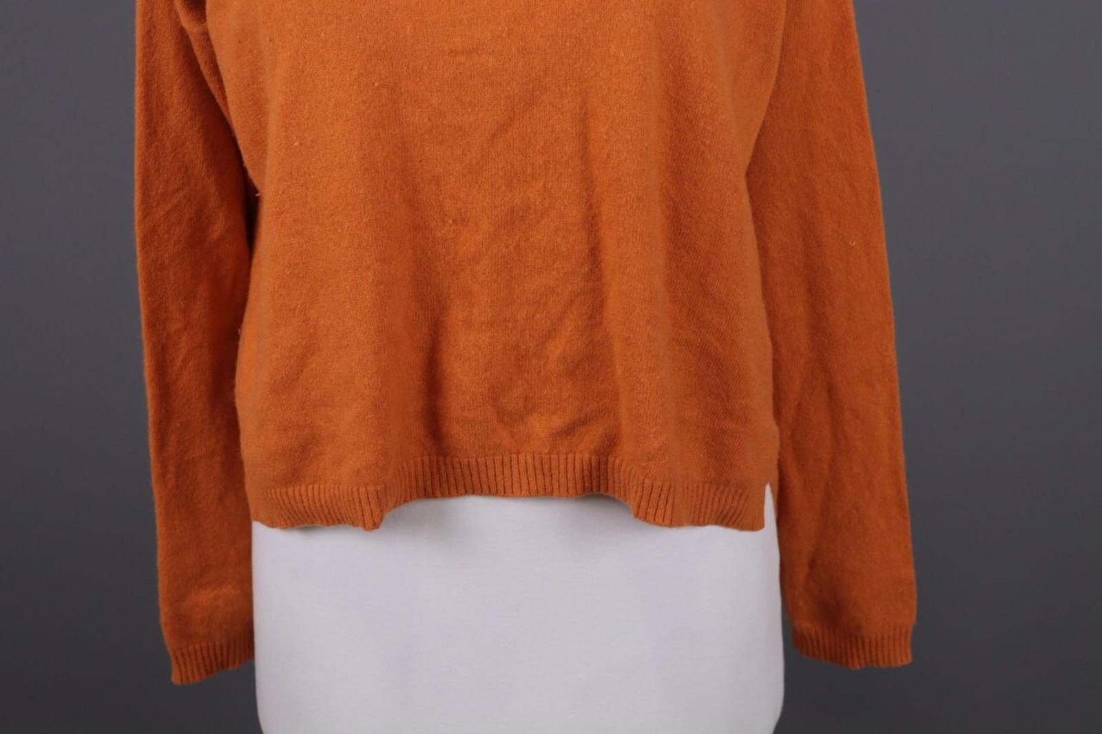 Designer Bitte Kai Rand Orange Cashmere Knit Relaxed Sweater Size L Size L / US 10 / IT 46 - 4 Thumbnail