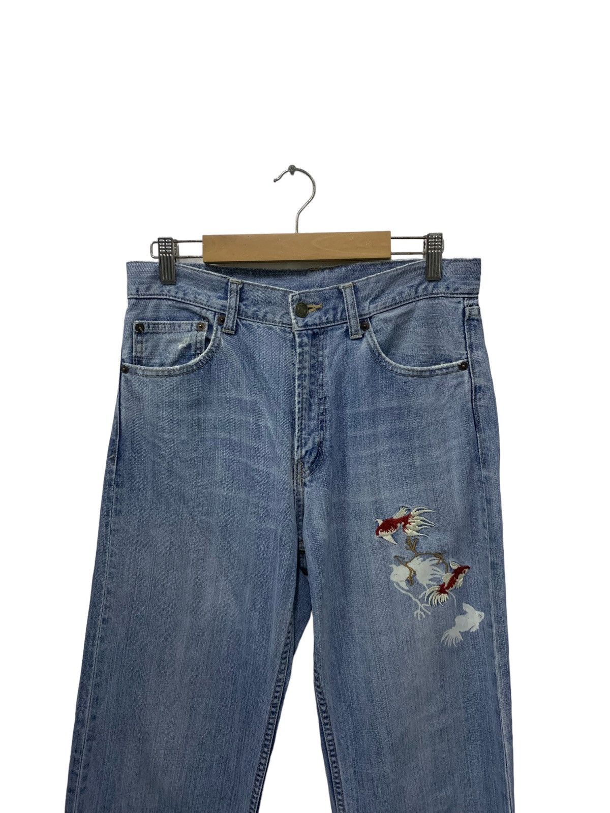 If Six Was Nine × Japanese Brand Koi Design Japanese Culture Jeans (A21) Size US 29 - 3 Thumbnail
