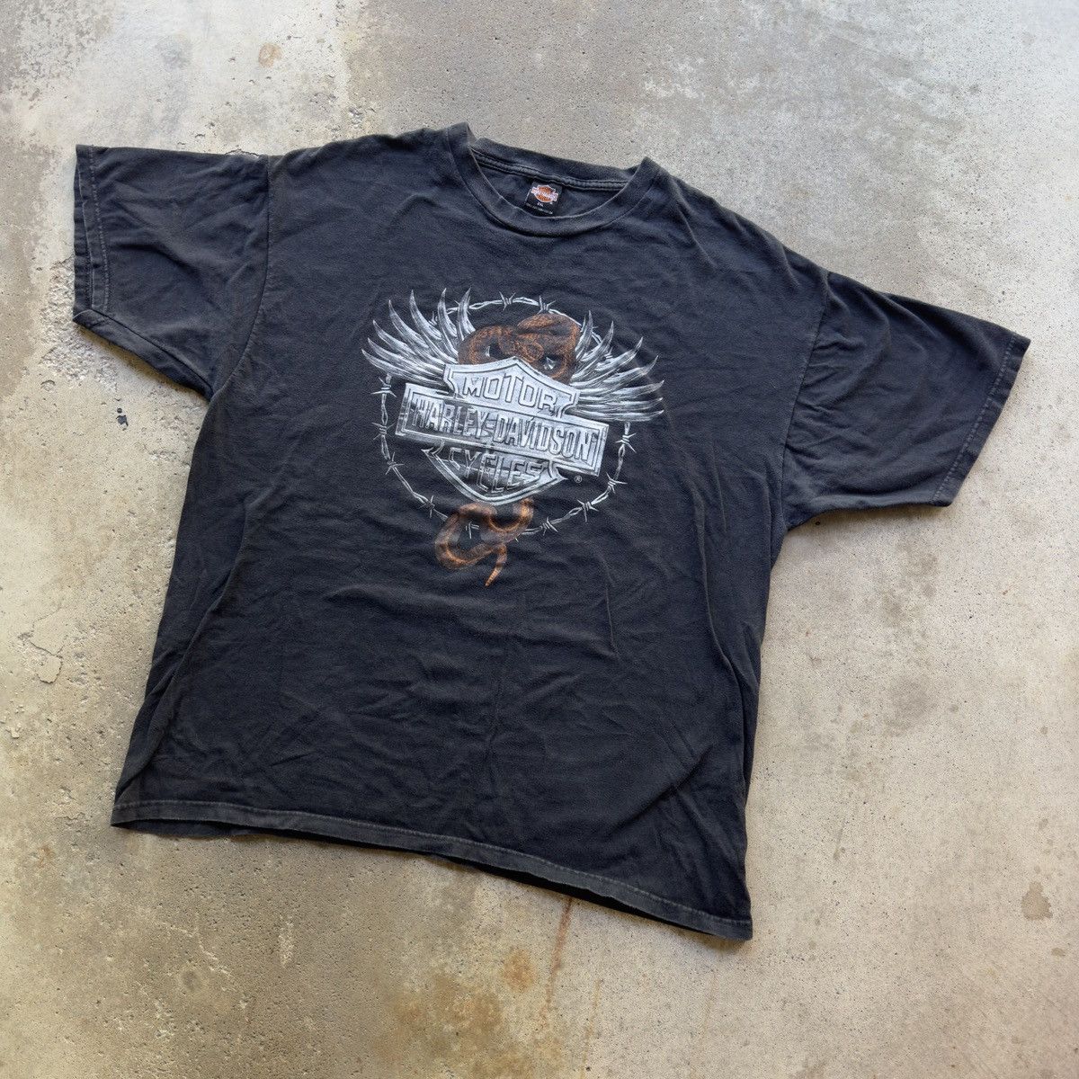 Harley Davidson Vintage Harley Davidson Chrome Logo Tee Size US XXL / EU 58 / 5 - 8 Thumbnail