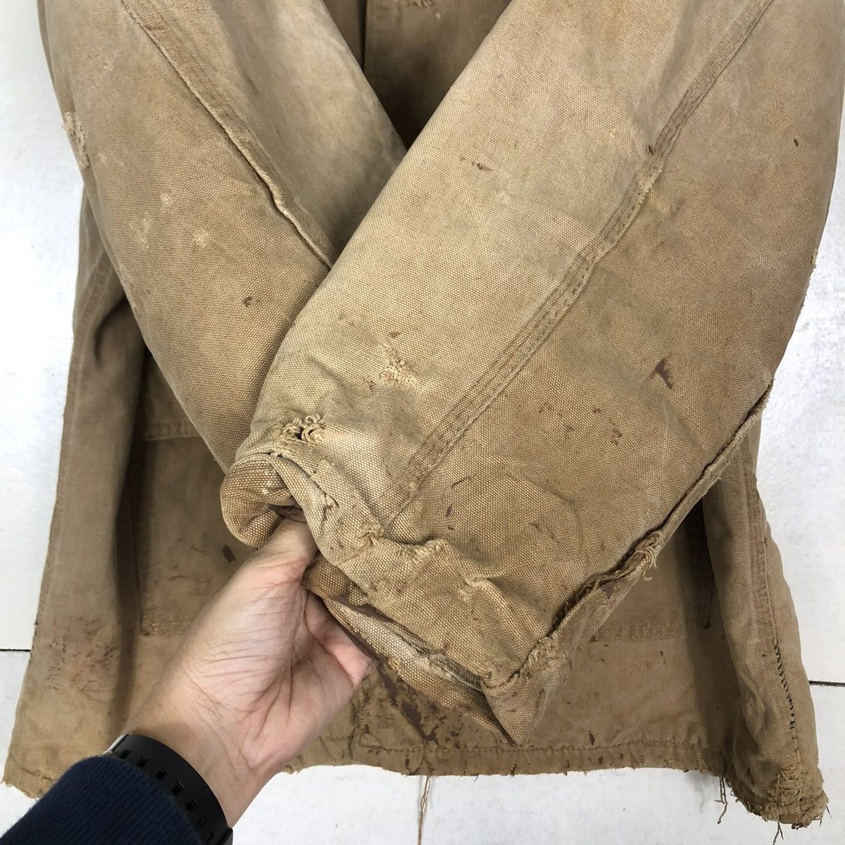 Carhartt 🔥VINTAGE 60’s CARHARTT CHORE WORK JACKET RUSTY WORN Size US M / EU 48-50 / 2 - 15 Thumbnail