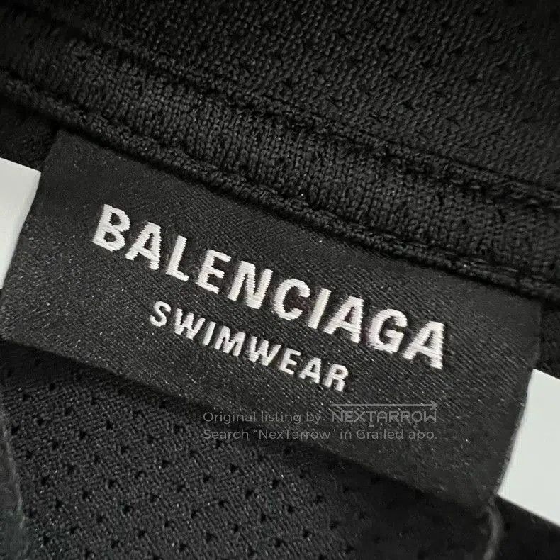 Balenciaga Balenciaga Black Mesh Logo Print Tee. Size US XS / EU 42 / 0 - 4 Thumbnail