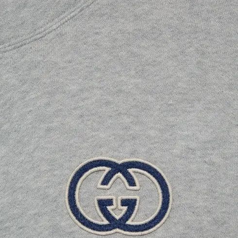 Gucci oc11z0226 Cotton Jersey Hooded Sweatshirt in Grey Size US XS / EU 42 / 0 - 9 Thumbnail