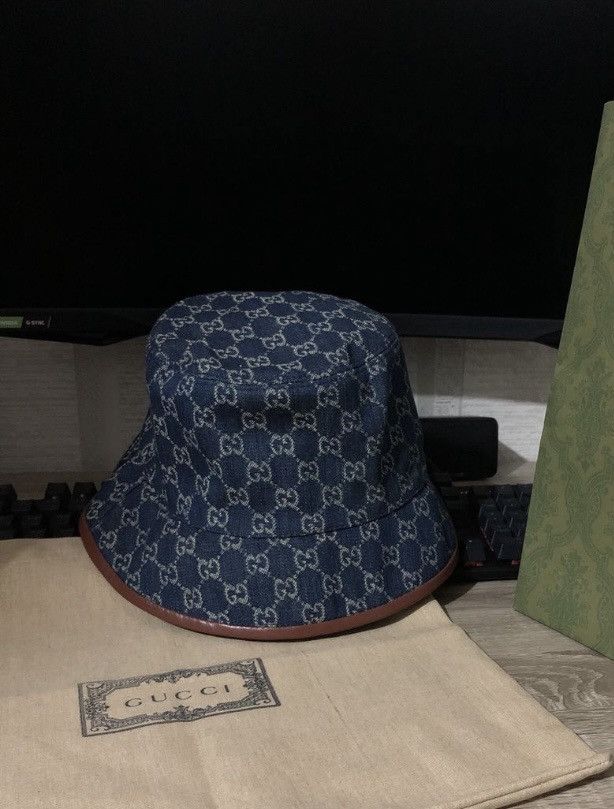 Gucci GG Supreme Demim Bucket Hat