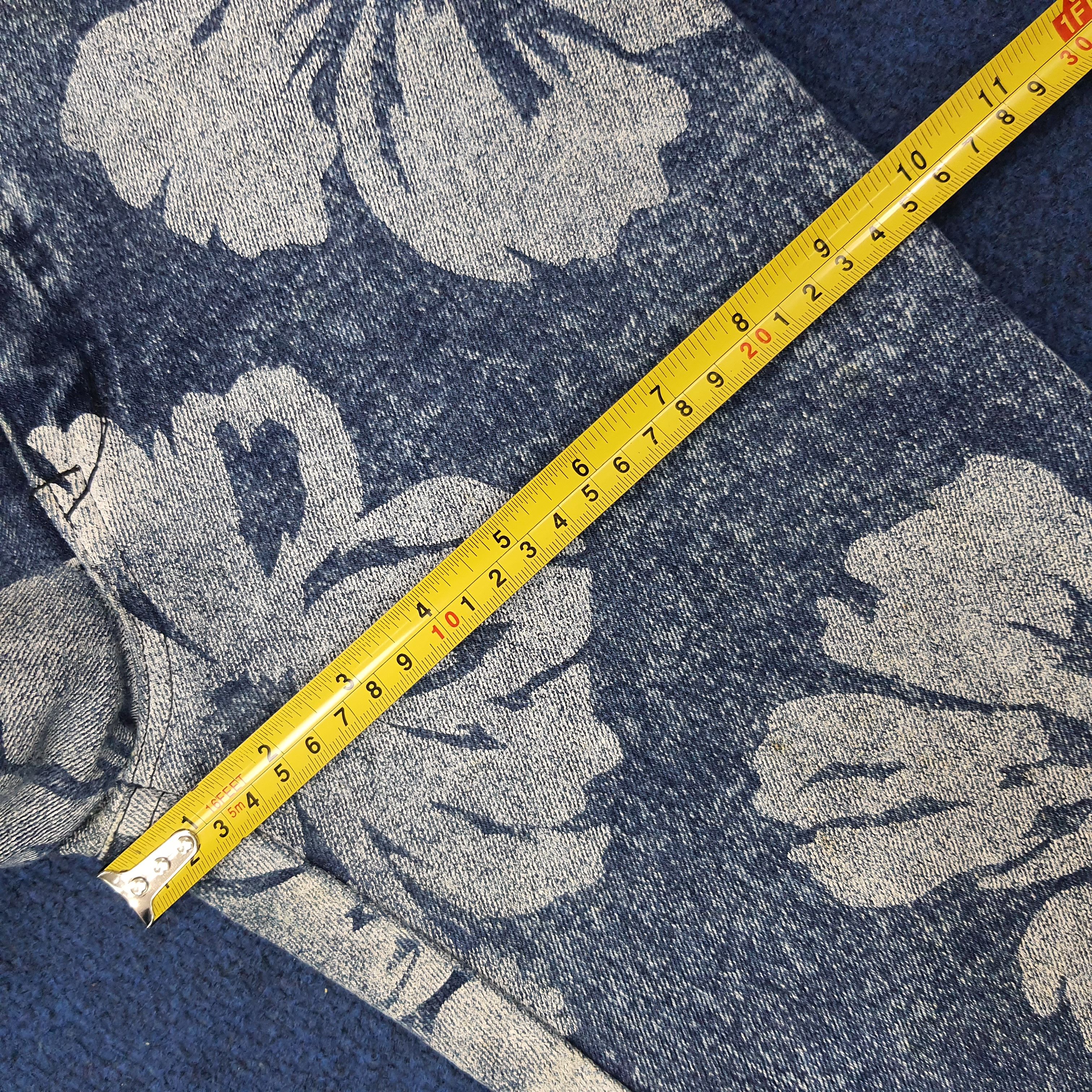 Japanese Brand Vintage Ryu Sports Full Print Jeans C258N26 Size 23" - 11 Thumbnail