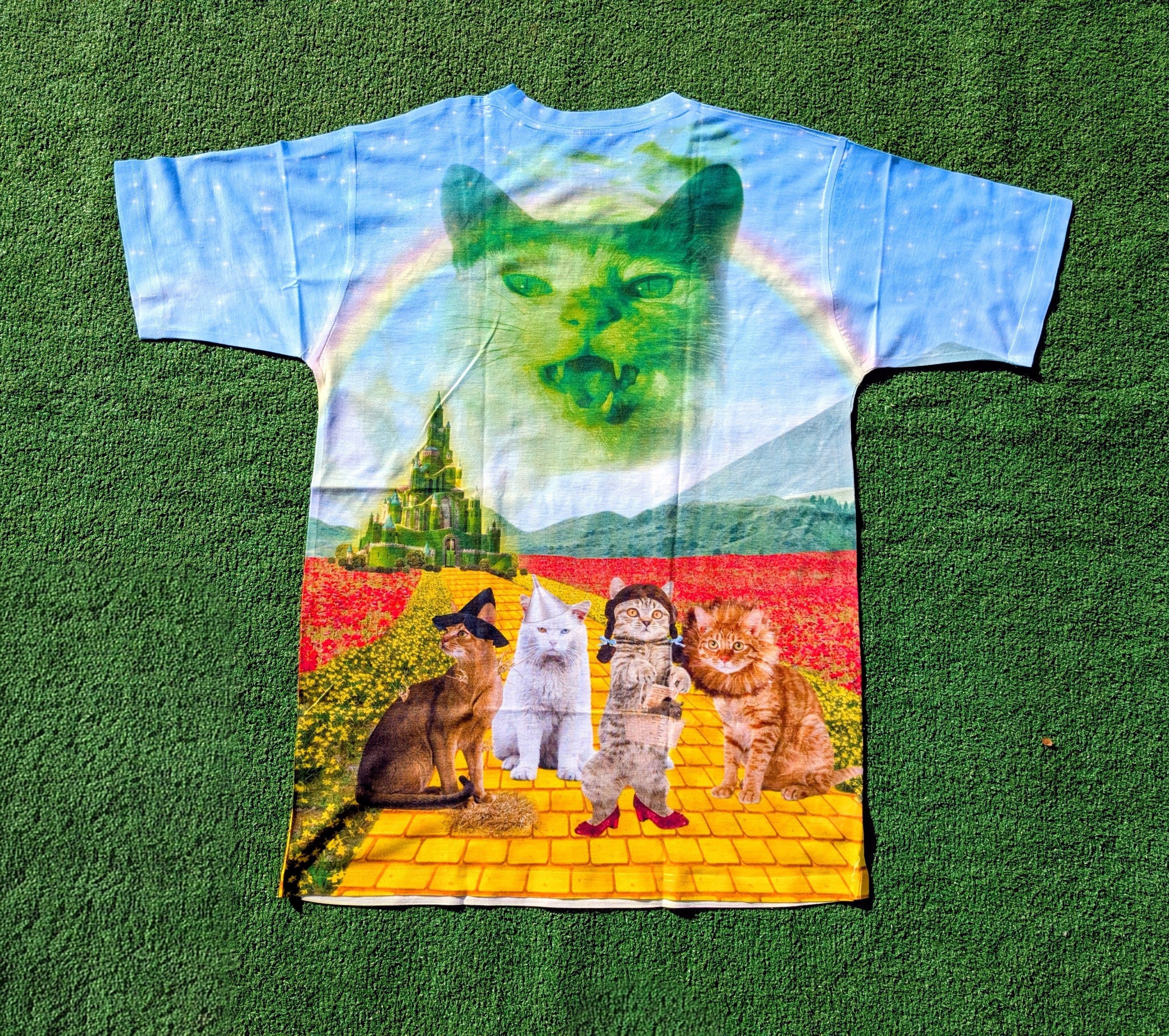 RageOn RageOn! Wizard of Paws/Oz Parody Cats 2-Sided Adult Shirt Size US M / EU 48-50 / 2 - 7 Thumbnail