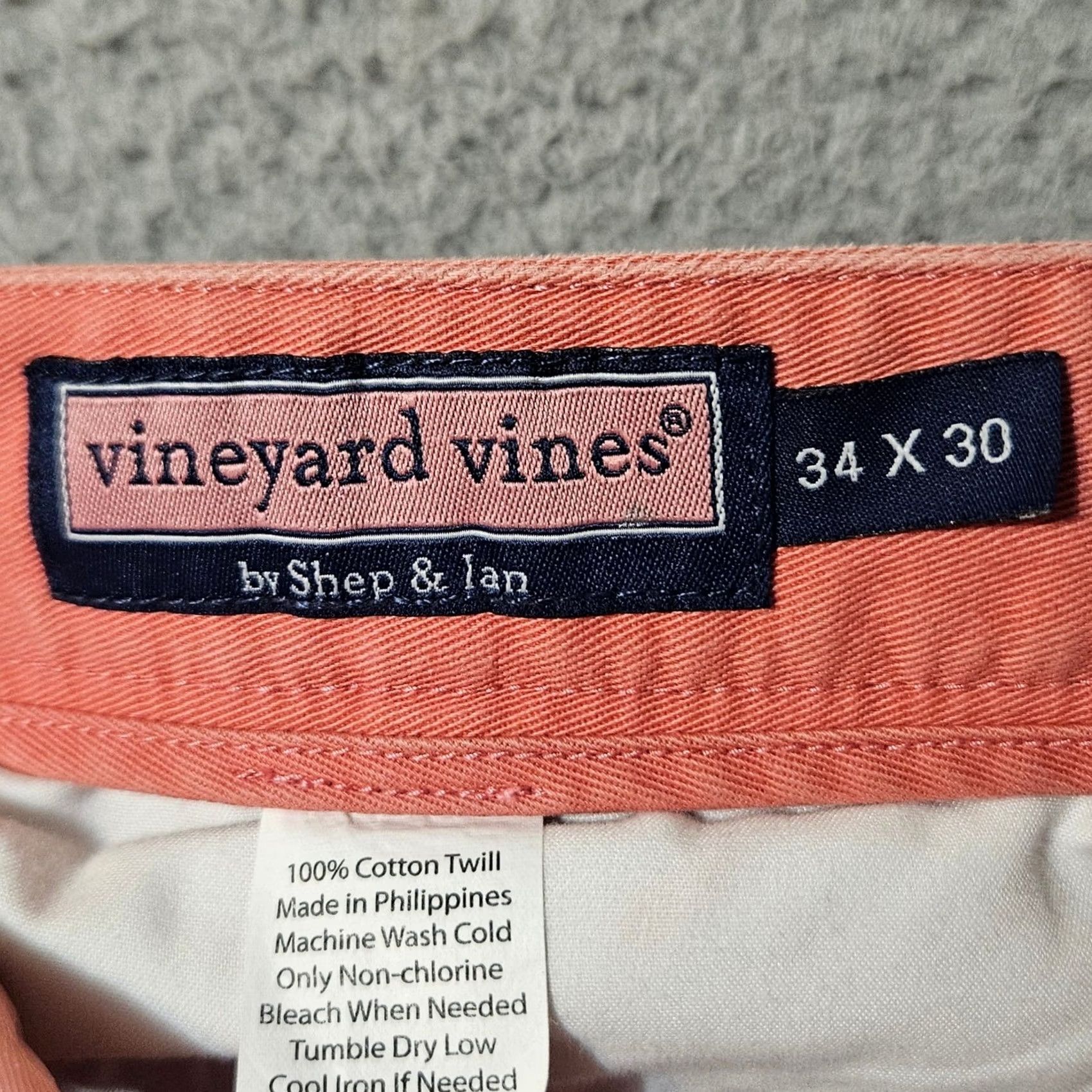 Vineyard Vines Vineyard Vines Pink Club Chino Pant Men's Size 34 30 Straight Leg Cotton Size US 34 / EU 50 - 4 Thumbnail