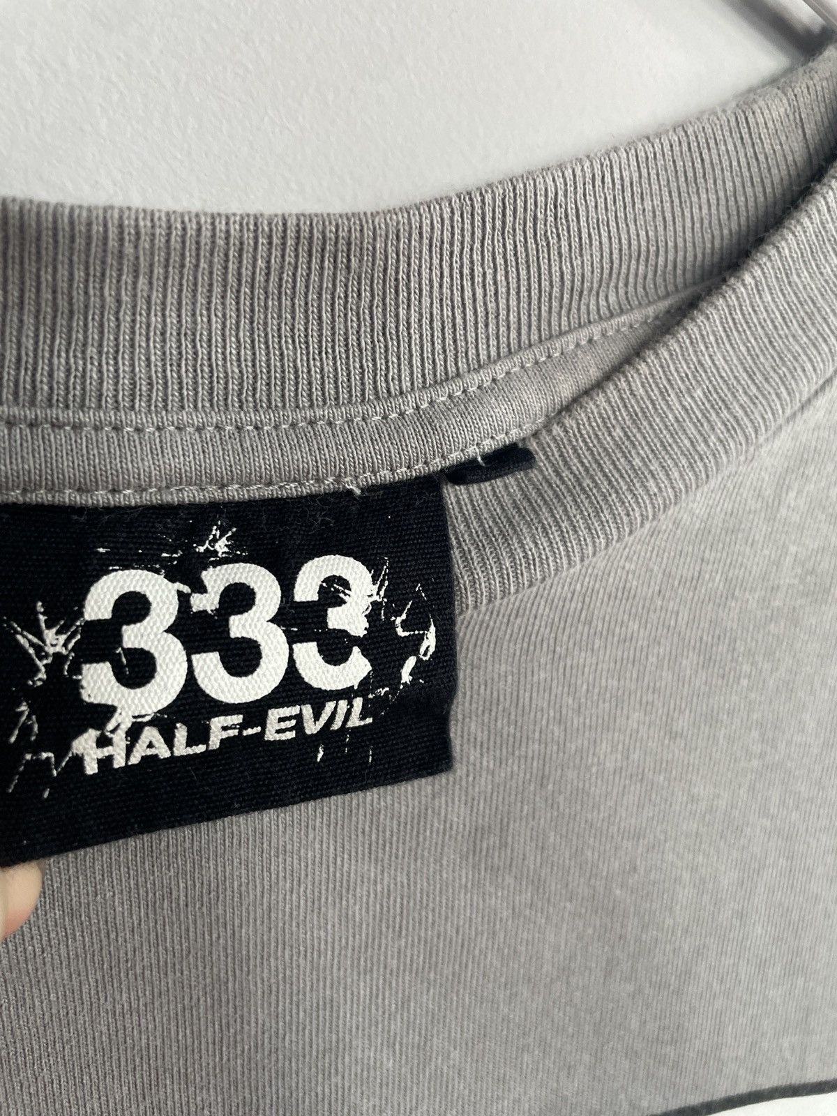 Half Evil Half-Evil 333 Flame Logo Tee Grey Size US L / EU 52-54 / 3 - 3 Thumbnail