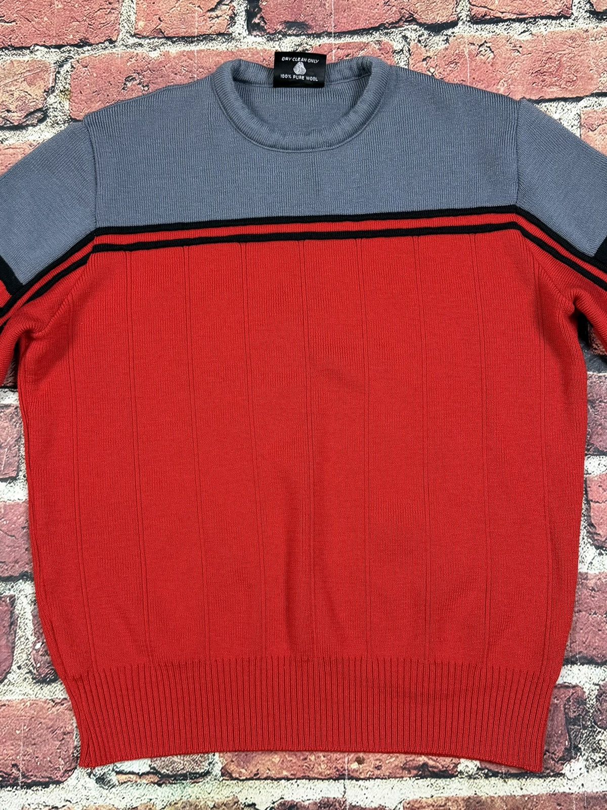 Other Vintage LIDO Sports 100% Wool Sweater USA Red Ski 80s 90s Size US XL / EU 56 / 4 - 4 Thumbnail